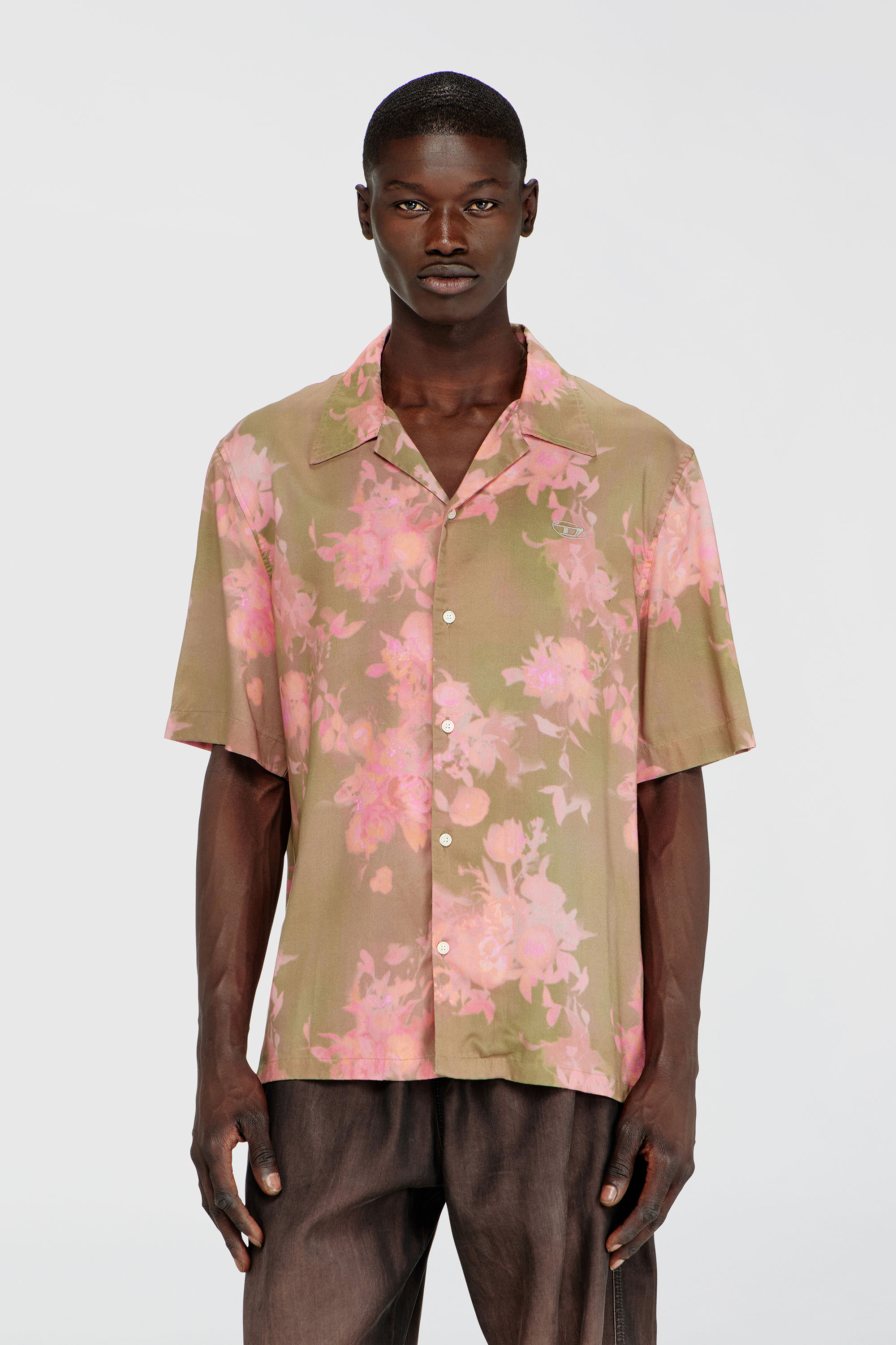 Diesel - S-BRAD-QMCE, Chemise en lyocell &agrave; imprim&eacute; floral int&eacute;gral Homme in Polychrome - 3