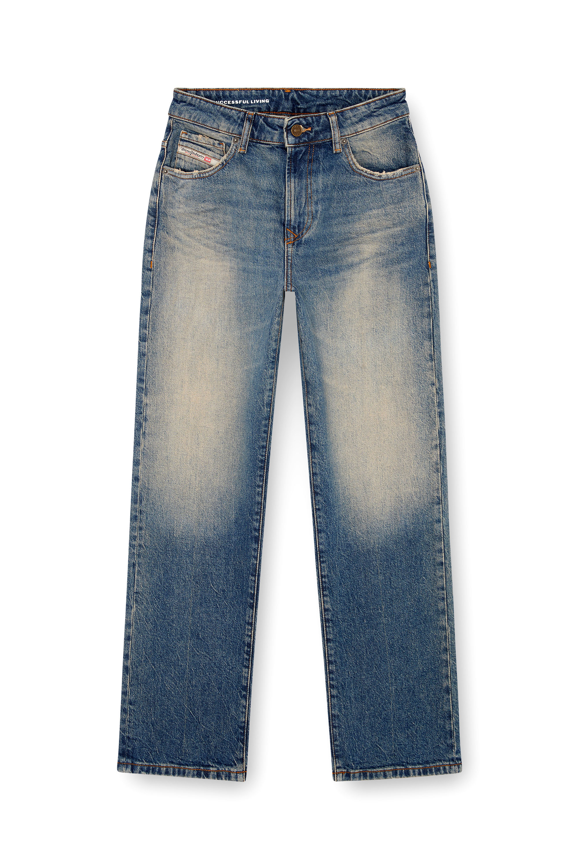 Diesel - Femme Straight Jeans 1999 D-Reggy 0GRDH, Bleu moyen - Image 3