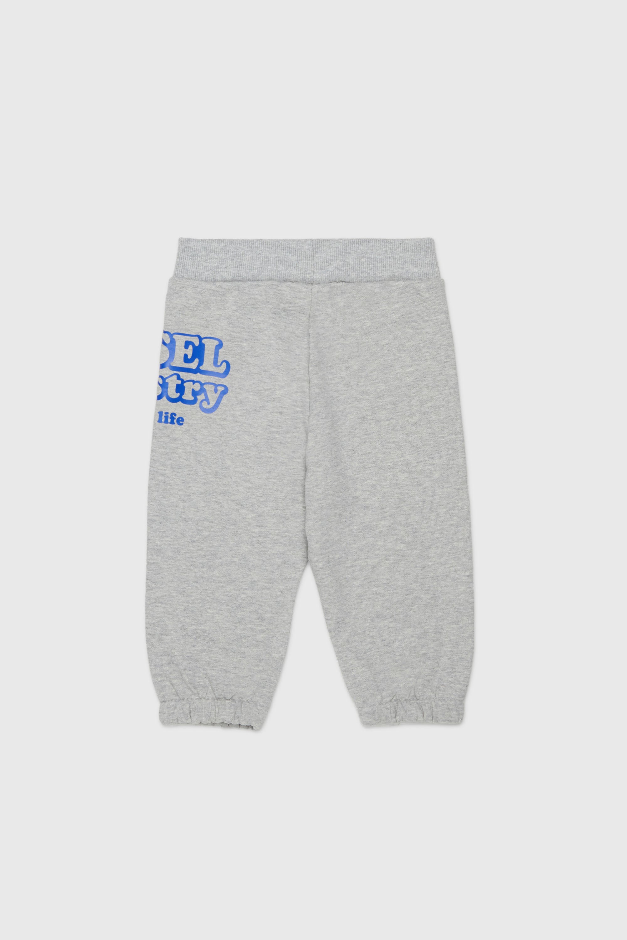 Diesel - PLODIMIB, Man's Cotton sweatpants with Diesel Industry print in Grey - 2