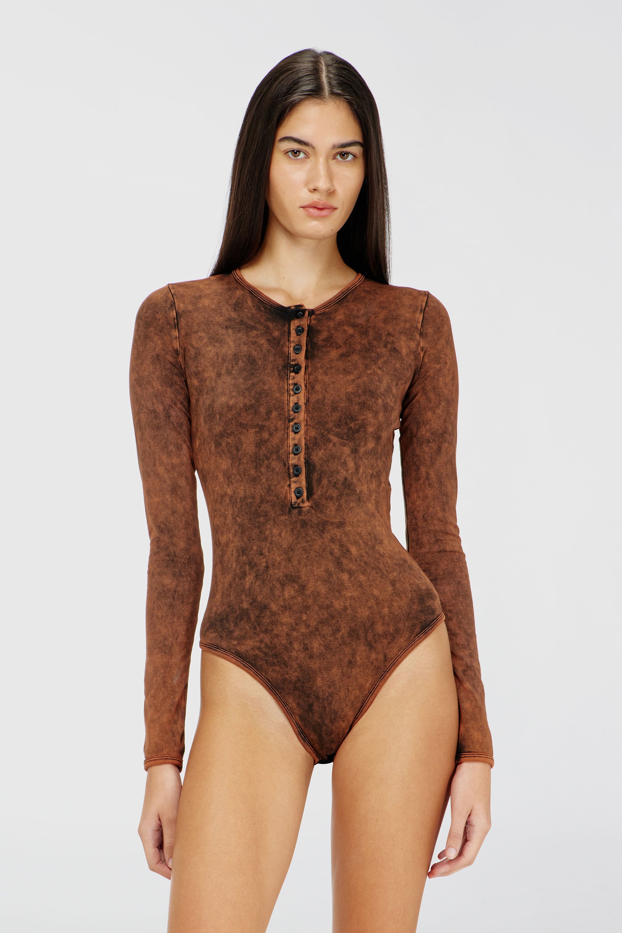 Diesel - FRESYA-DNM, Body en coton &agrave; boutons devant Femme in ToBeDefined - 1