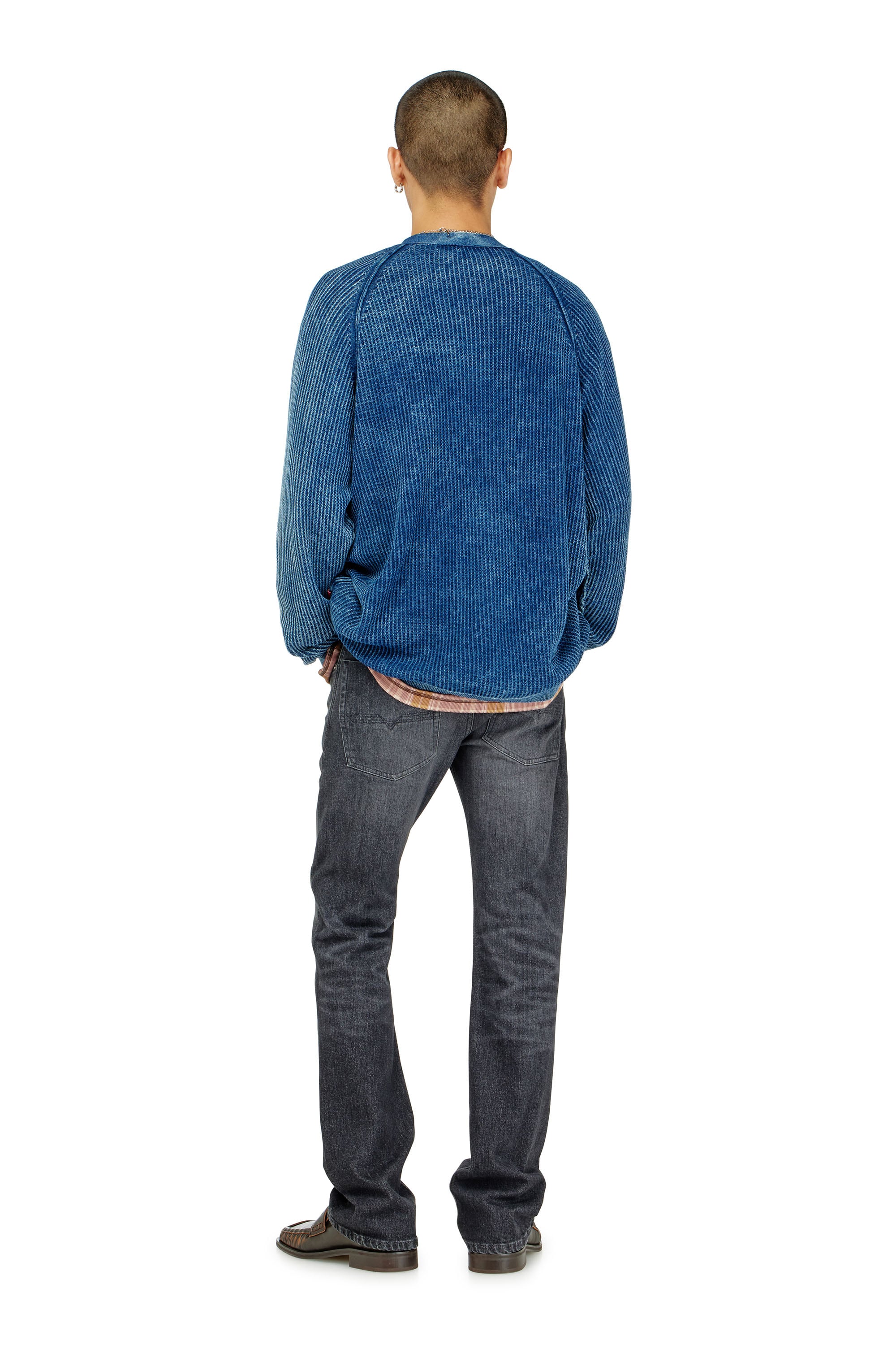 Diesel - Bootcut Jeans 2007 Zatiny 09N48 Uomo, Nero/Grigio scuro - Image 3