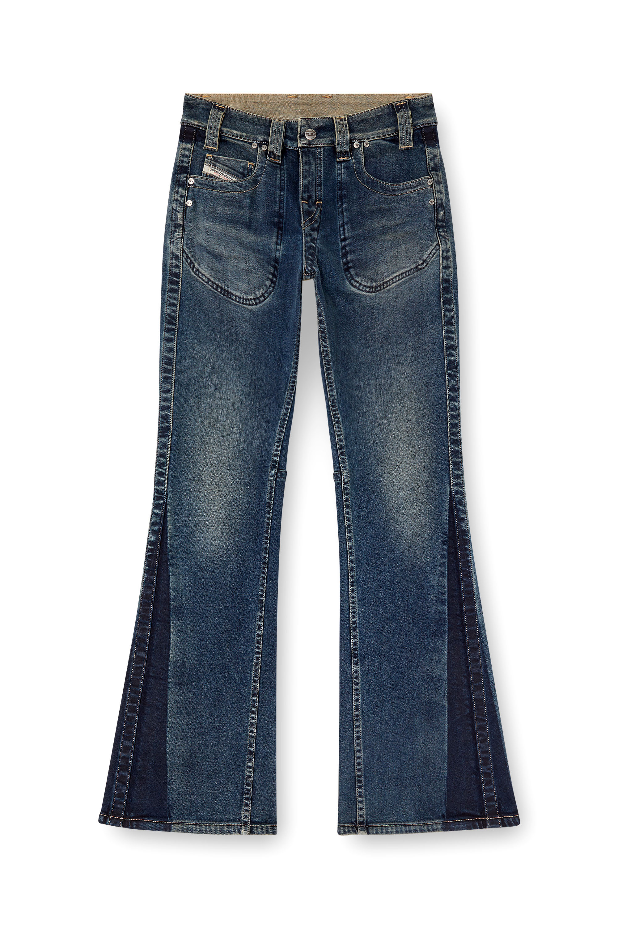 Diesel - Bootcut Jeans D-Resh 09J06 Donna, Blu medio - Image 2