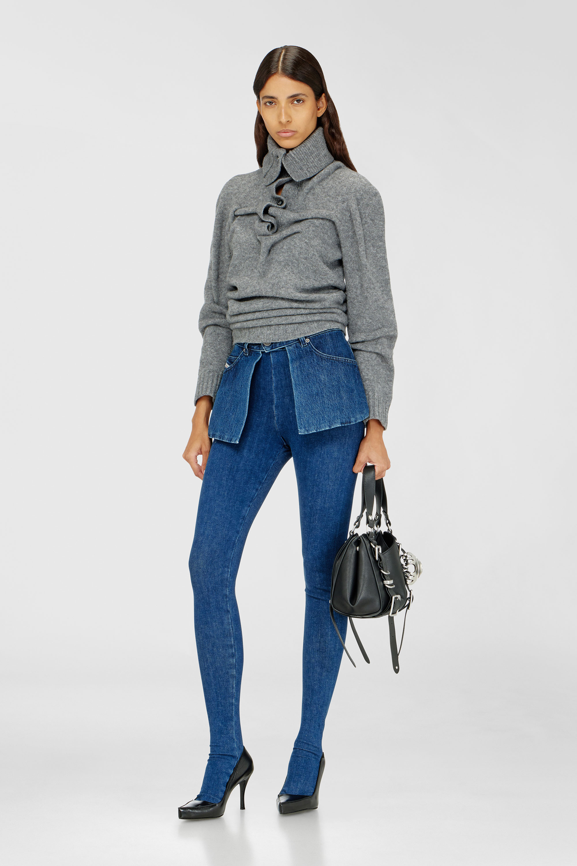 Diesel - Skinny Jeans D-Spika 09R31 Femme, Bleu Fonc&eacute; - Image 1
