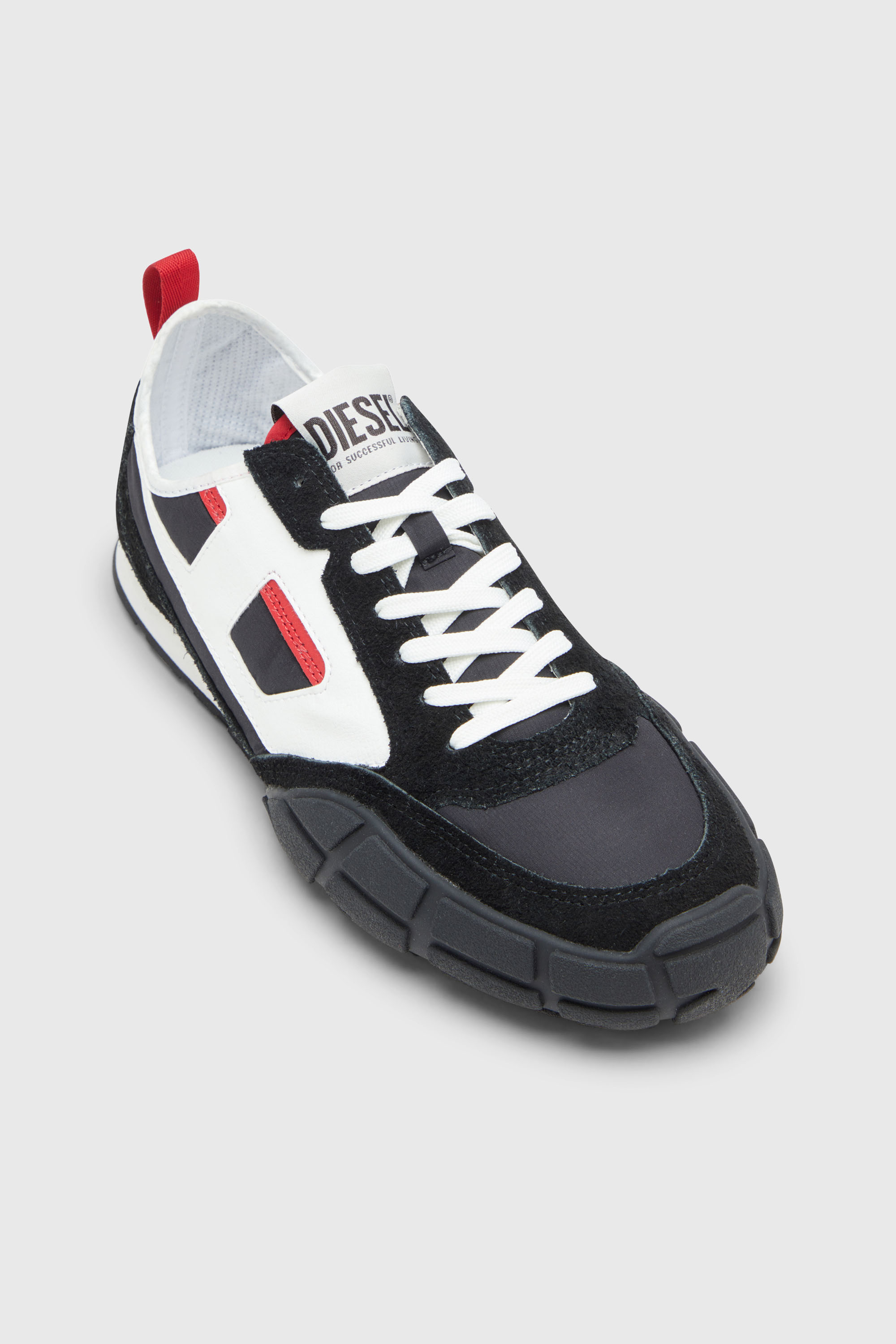 Diesel - S-PAGODHA LOW, S-Pagodha-Sneaker in pelle, suede e ripstop Uomo in Multicolor - 6