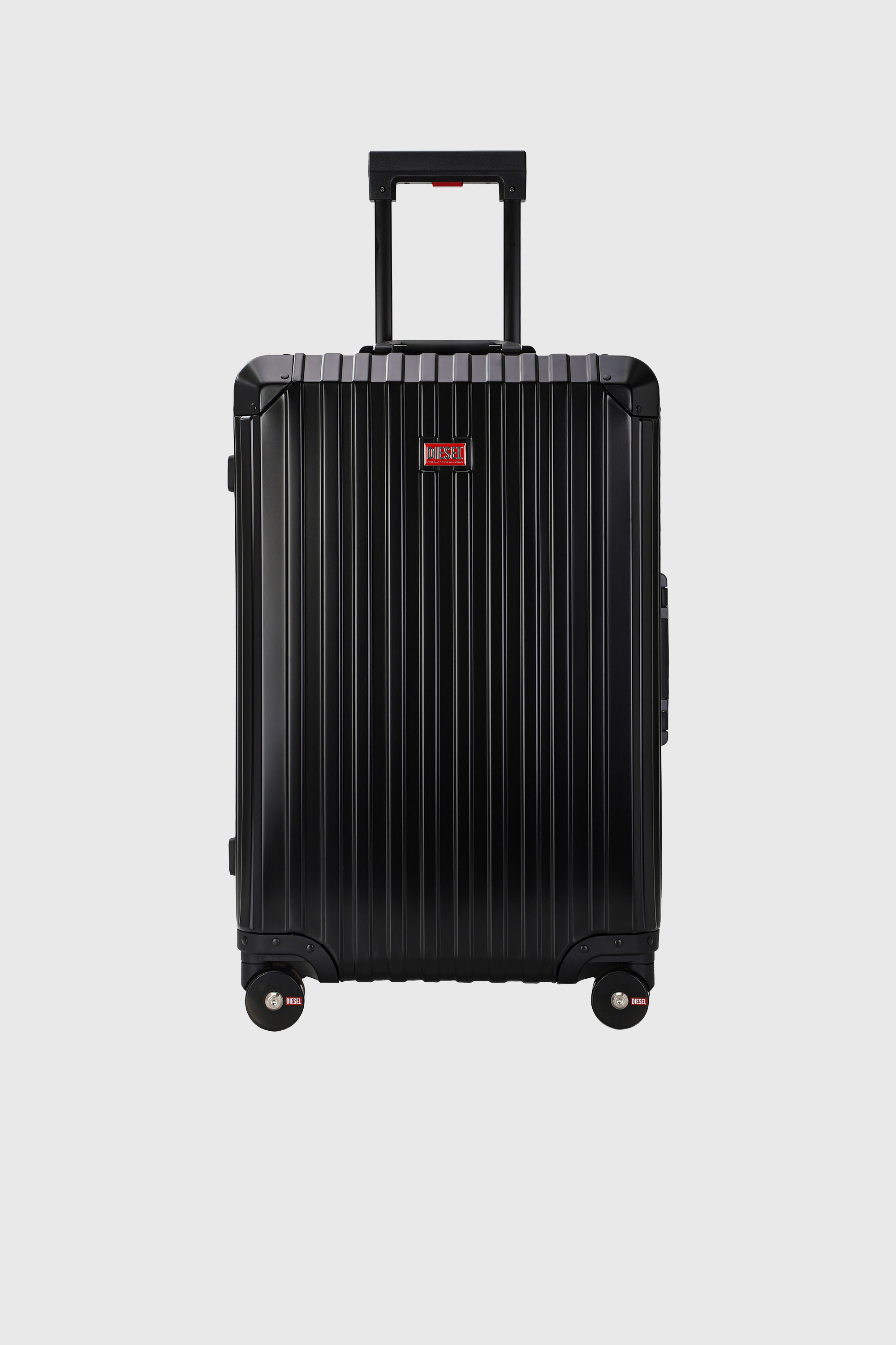Diesel - DIESEL ALUMINUM TROLLEY- DSL002, Valigia in alluminio taglia M Unisex in Nero - 1