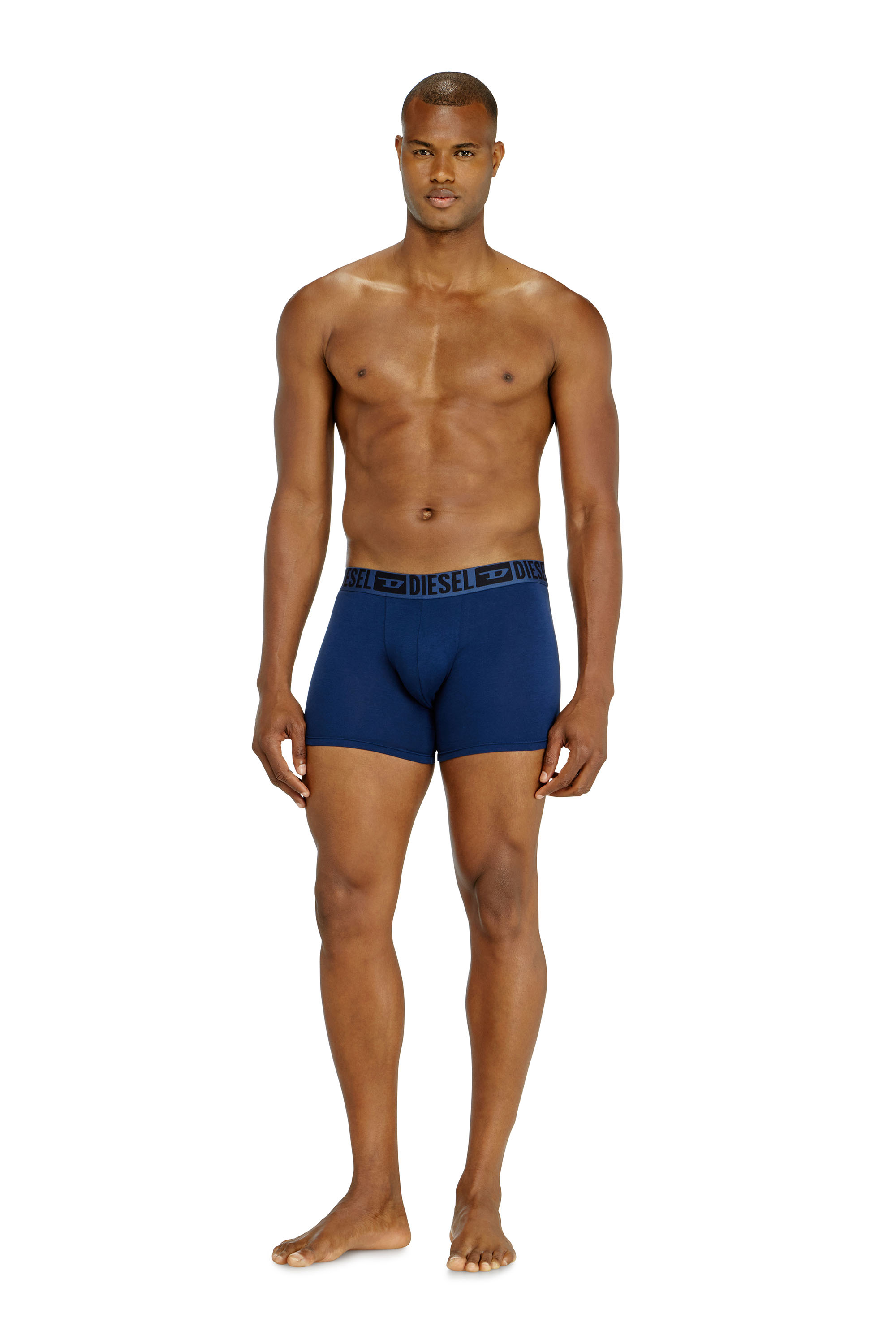 Diesel - SEBASTIAN-D-CORE-3PACK, Set da tre boxer lungo in cotone stretch Uomo in Multicolor - 3