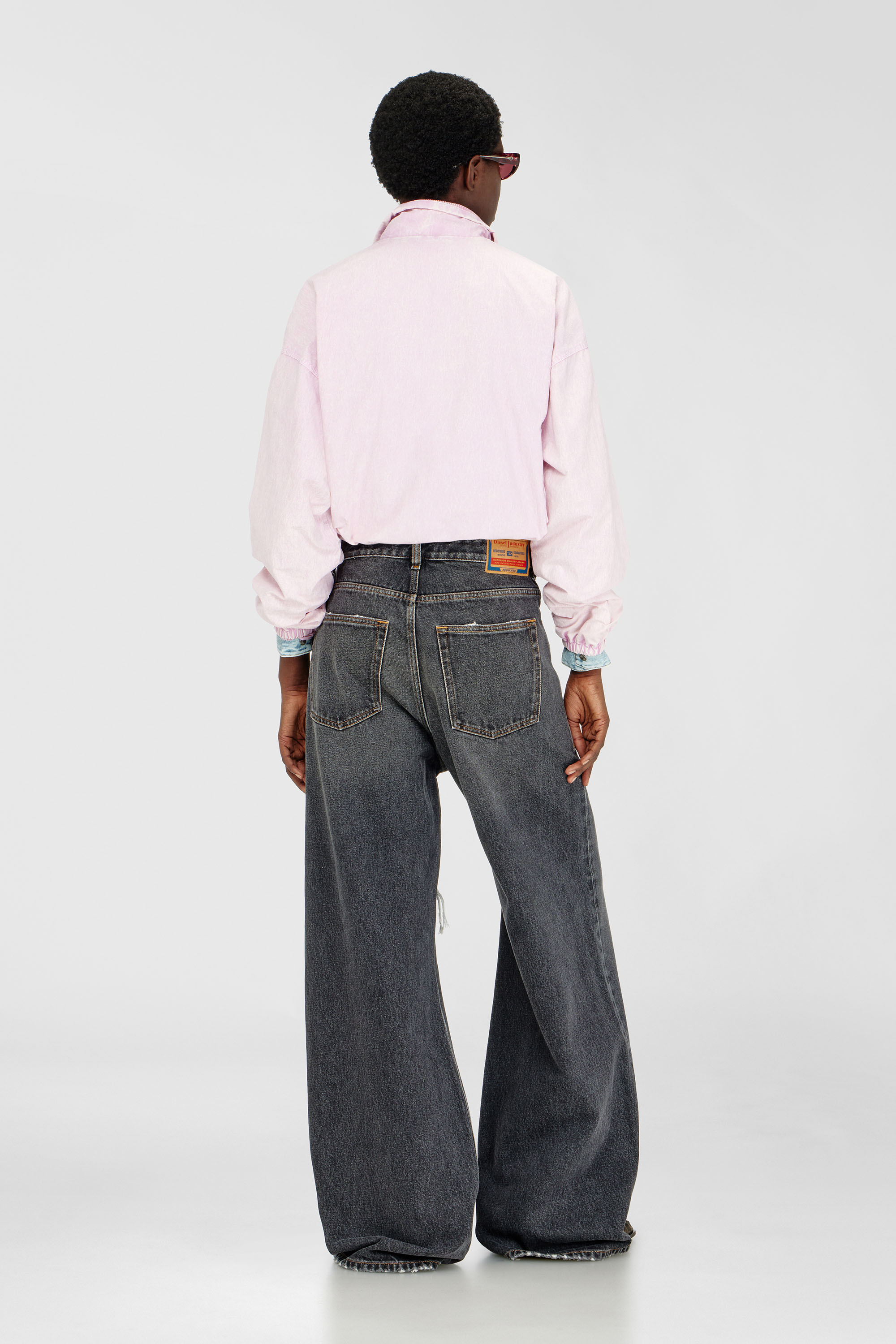 Diesel - Relaxed Jeans 1996 D-Sire 007F6 Mixte, Noir/Gris fonc&eacute; - Image 3