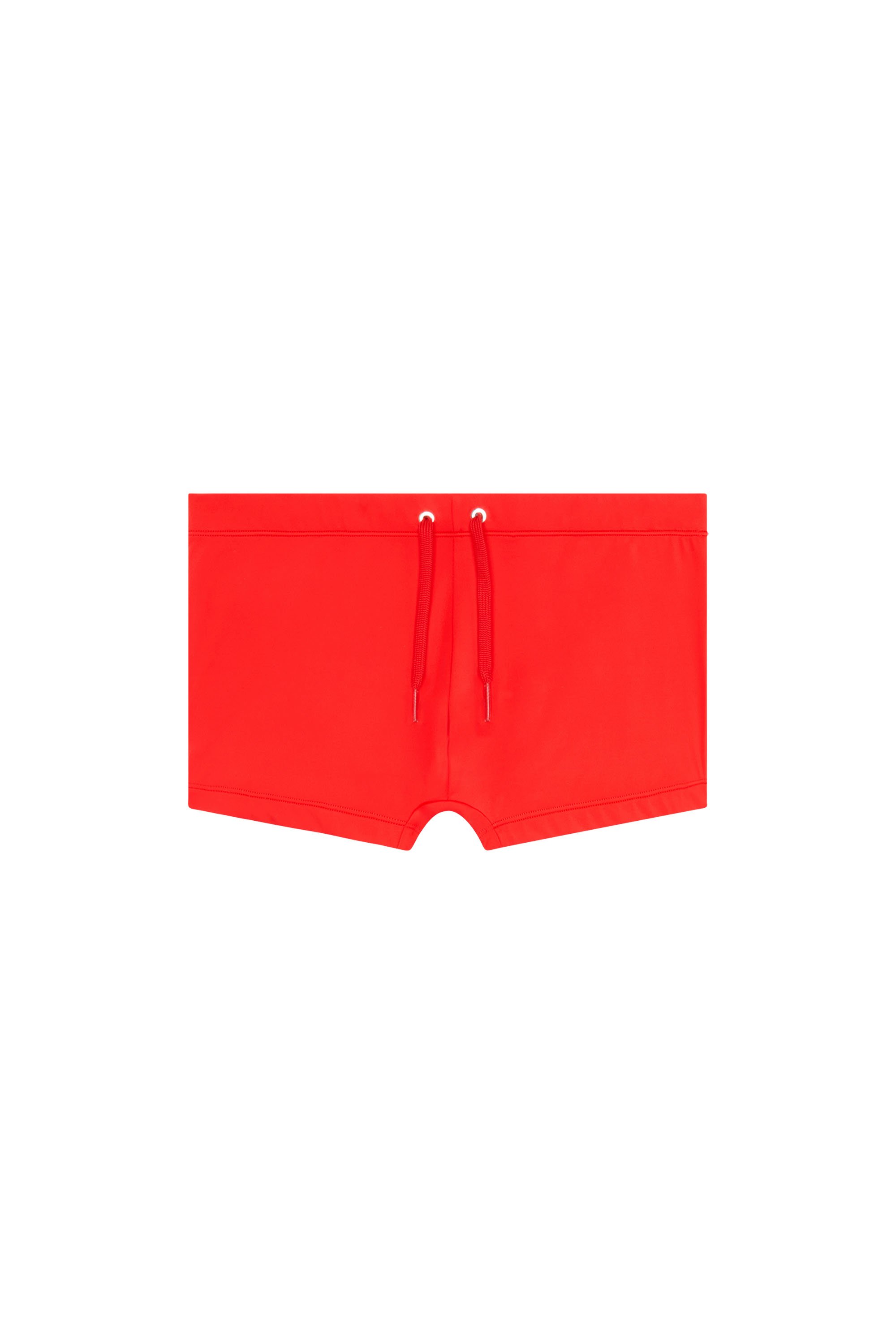 Diesel - BMBX-BRAD, Uomo Boxer da bagno con logo sul retro in Rosso - Image 4