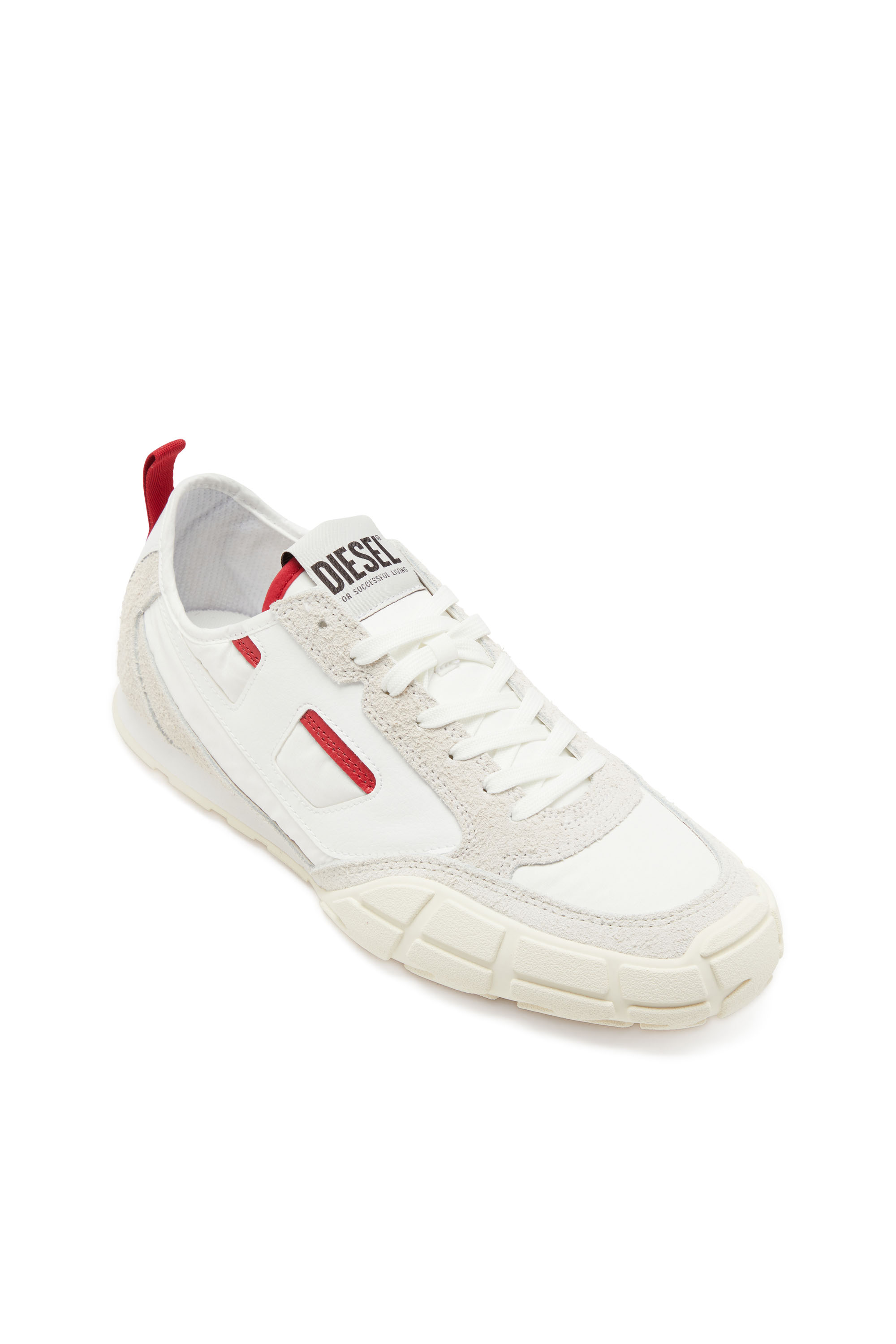 Diesel - S-PAGODHA LOW, Sneaker in pelle, suede e ripstop Uomo in Multicolor - 6