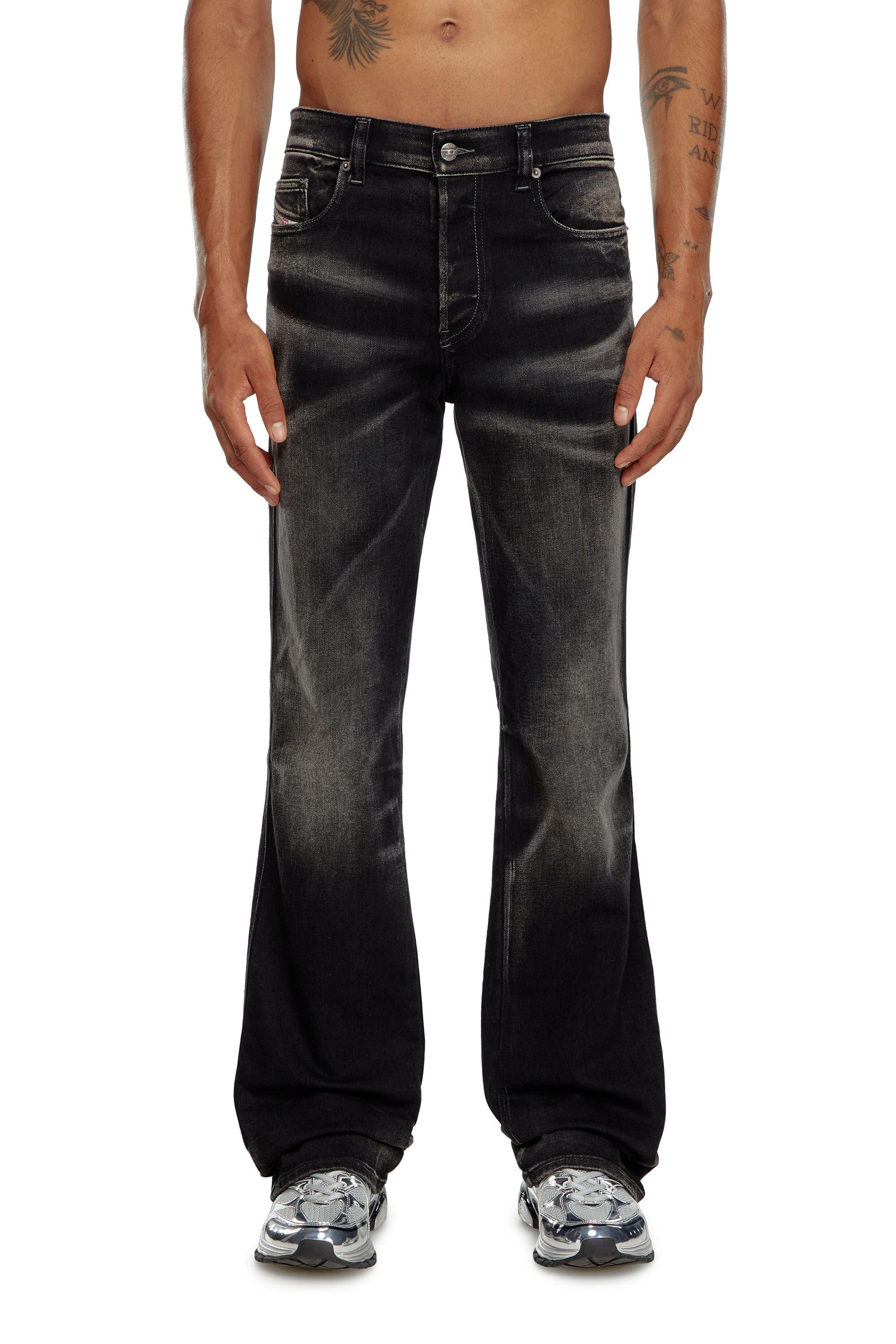 Diesel - Bootcut Jeans 1998 D-Buck 09J53 Uomo, Nero/Grigio scuro - Image 1