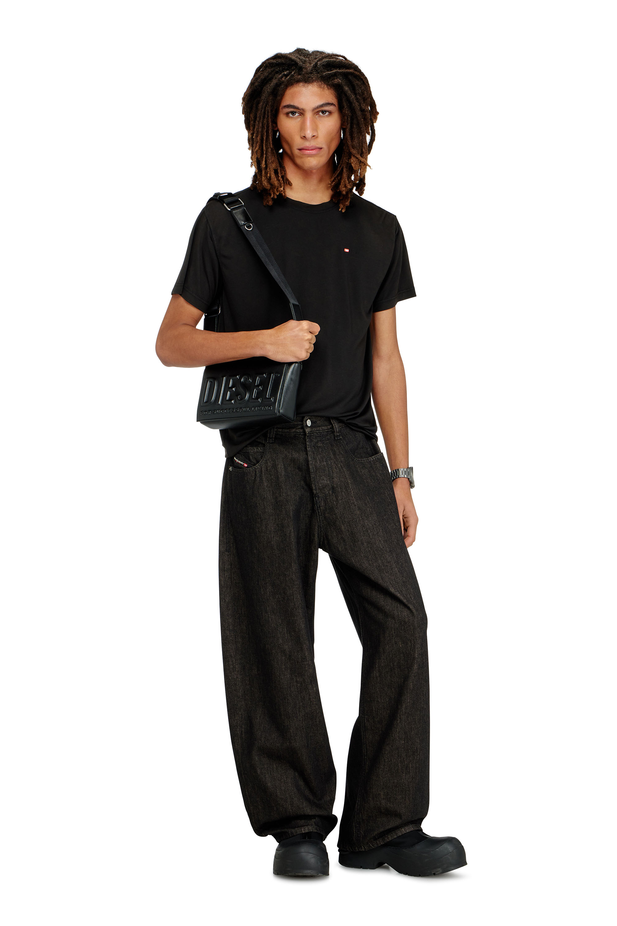 Diesel - DSL 3D CAMERA BAG X, Unisex Dsl 3D &ndash; PU-Tasche mit gepr&auml;gtem Logo in Schwarz - 2