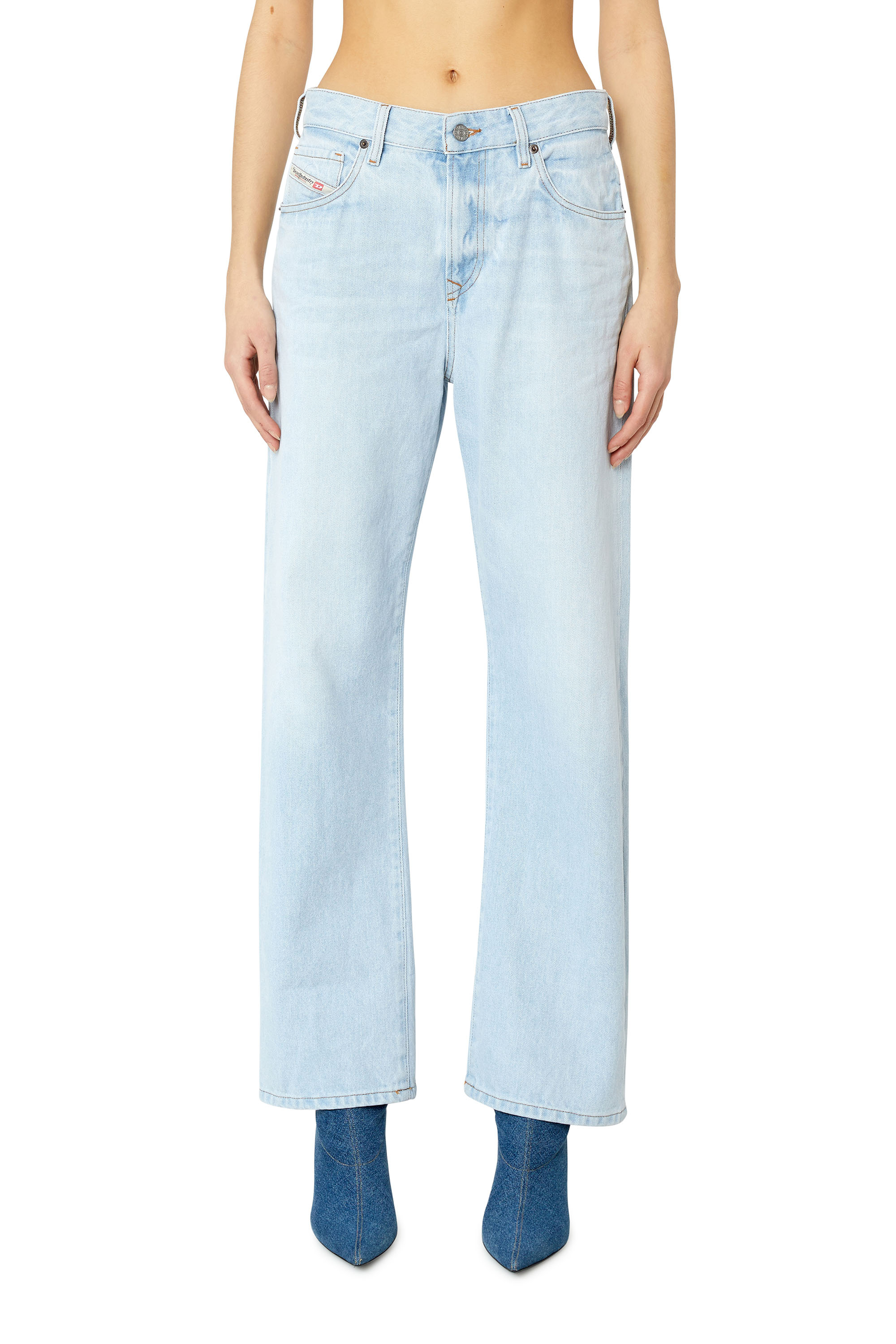 Diesel - 1999 D-Reggy 007L4 Straight Jeans, Blu Chiaro - Image 1