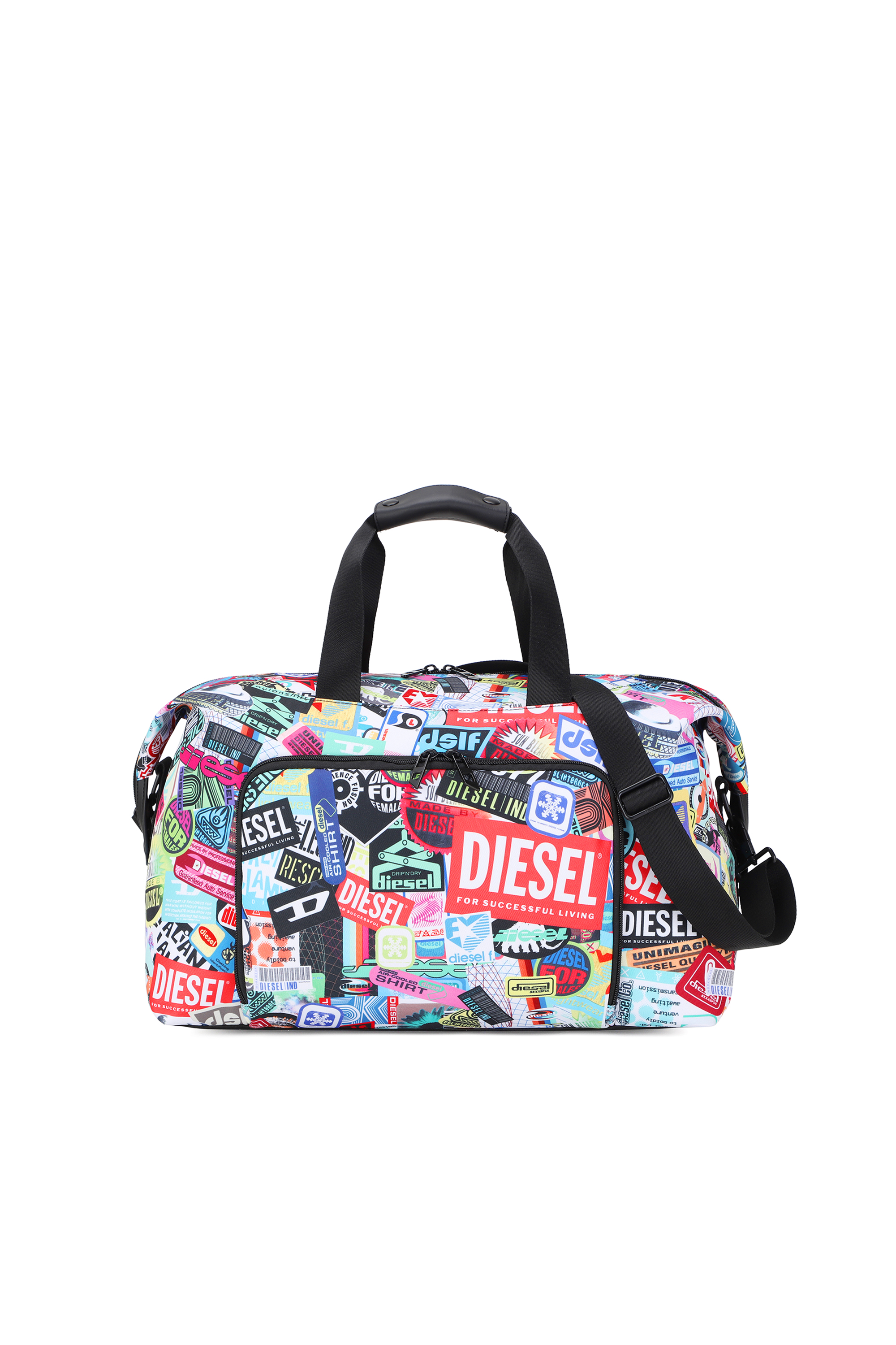 Diesel - DIESEL PC PRINTED DUFFLE-STICKERS- DSB00, Sac de voyage pratique avec des autoc Mixte in Polychrome - 1