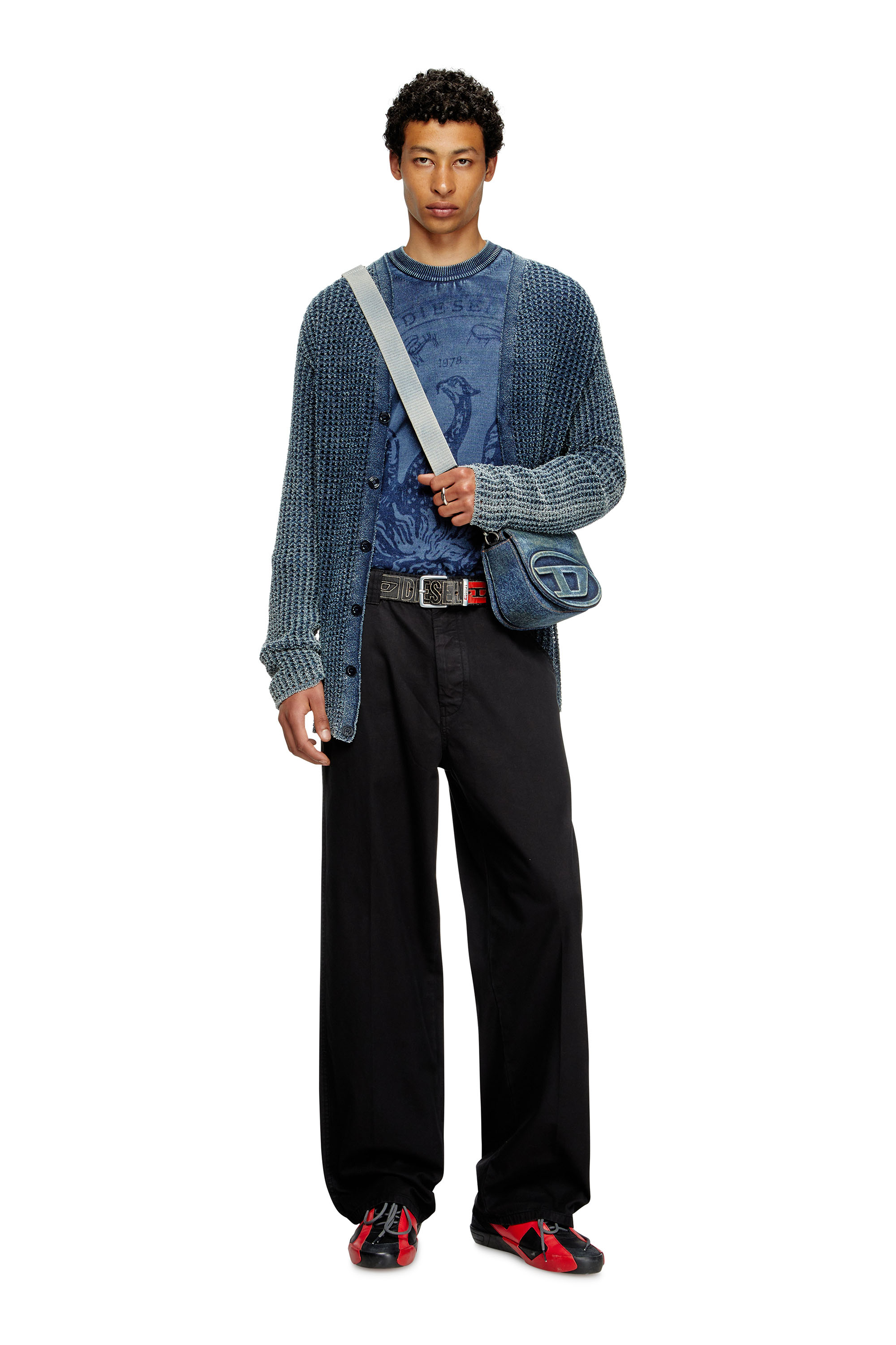 Diesel - P-HANT-CHINO, Pantaloni chino Uomo in Nero - 1