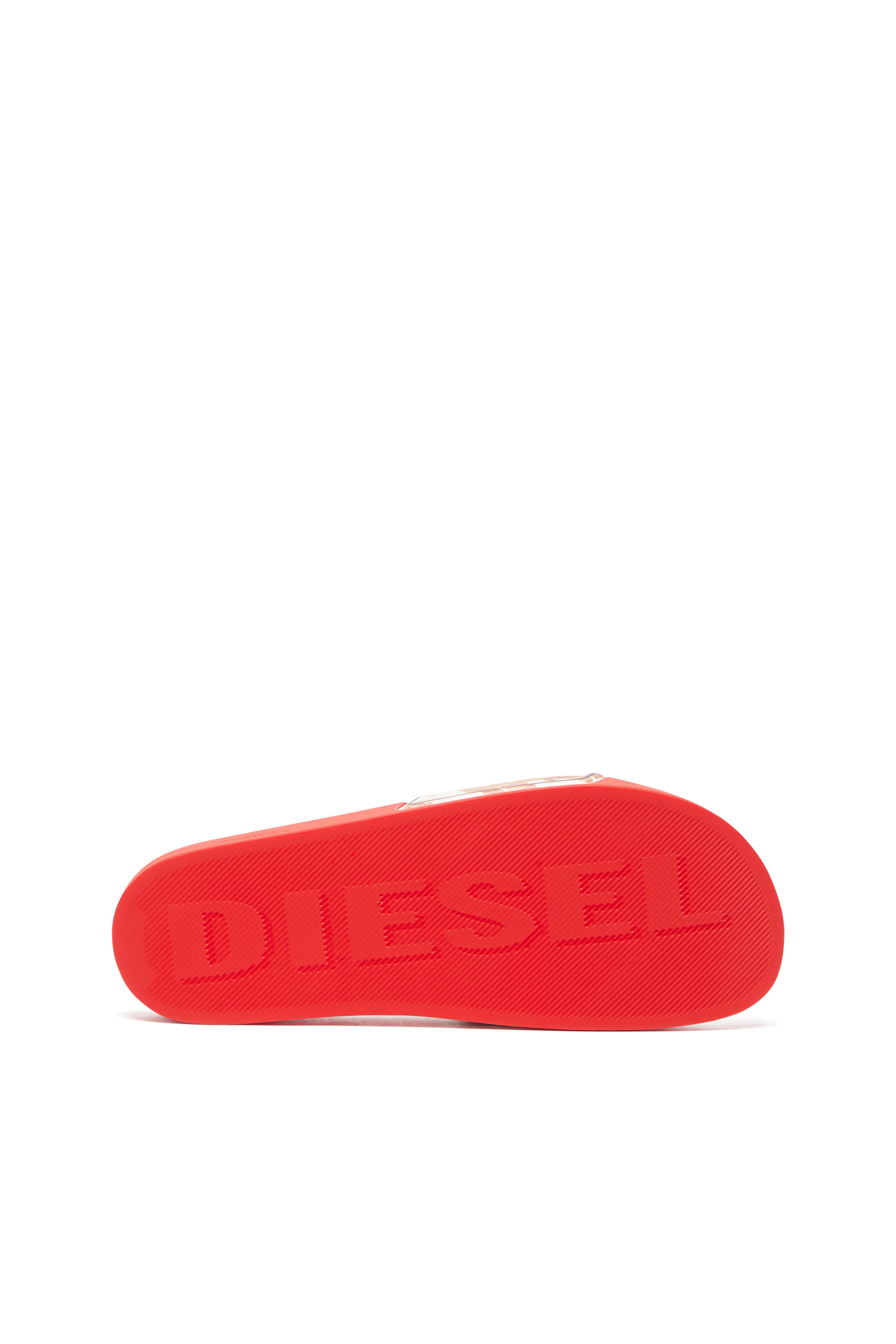 Diesel - SA-MAYEMI CC X, Unisex Sa-Mayemi CC X - Ciabatte da piscina con fascia mimetica in Rosso - Image 4