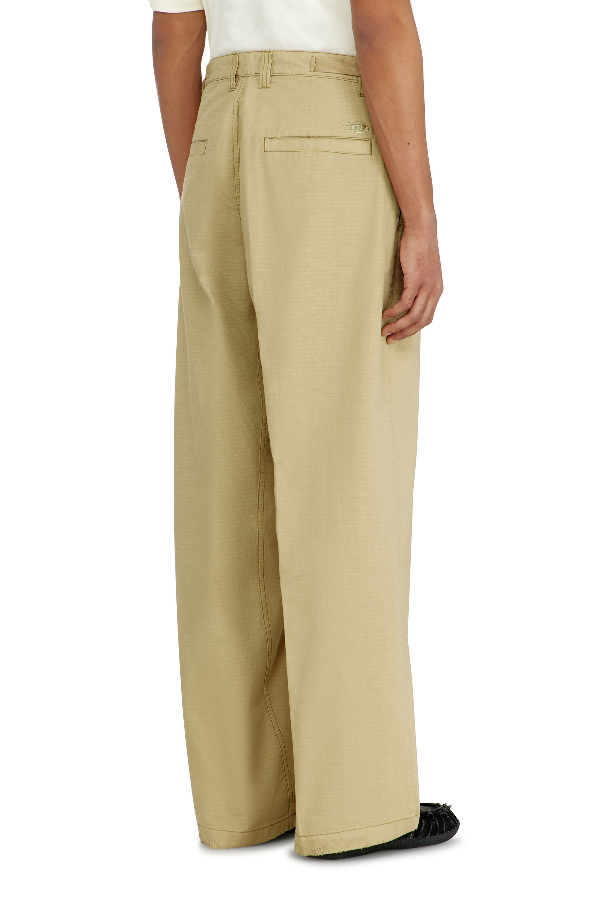 Diesel - P-BALL, Pantalon en ripstop de coton avec boucles lat&eacute;rales Homme in ToBeDefined - 3