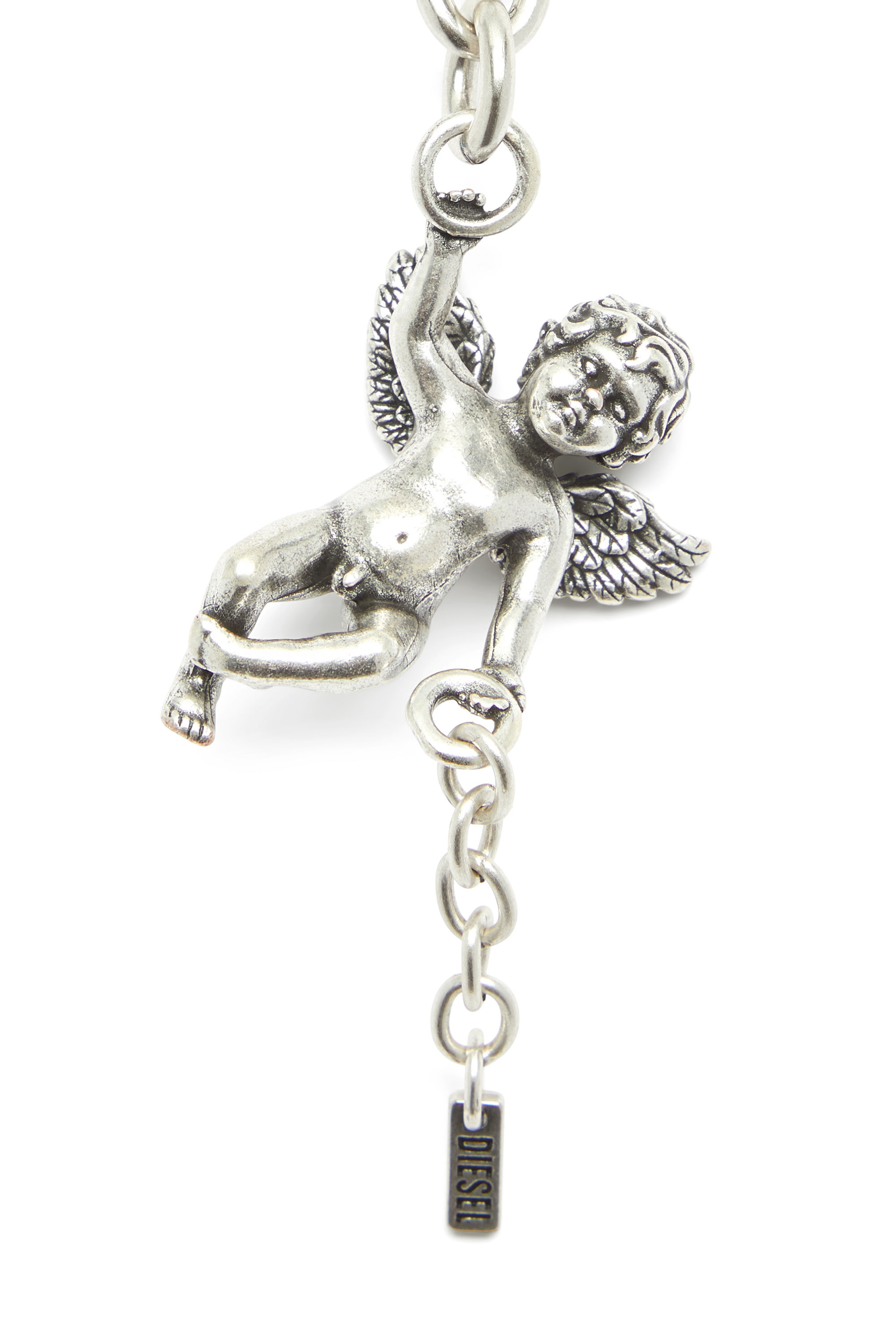 Diesel - CHARM-ANGEL, Charm cherubino in metallo Donna in Argento - 2