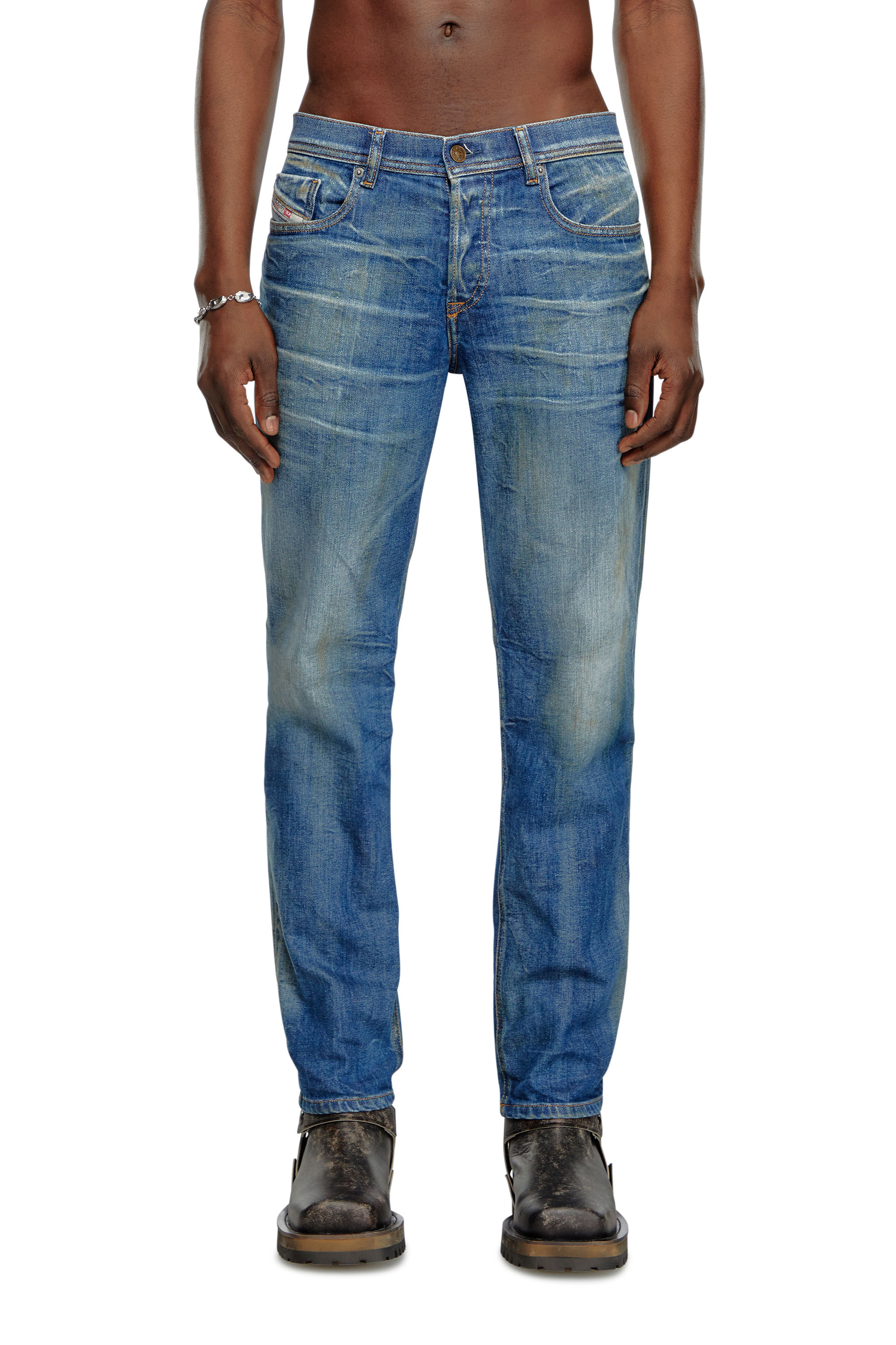 Diesel - Tapered Jeans 2023 D-Finitive 09J66, Blu medio - Image 1