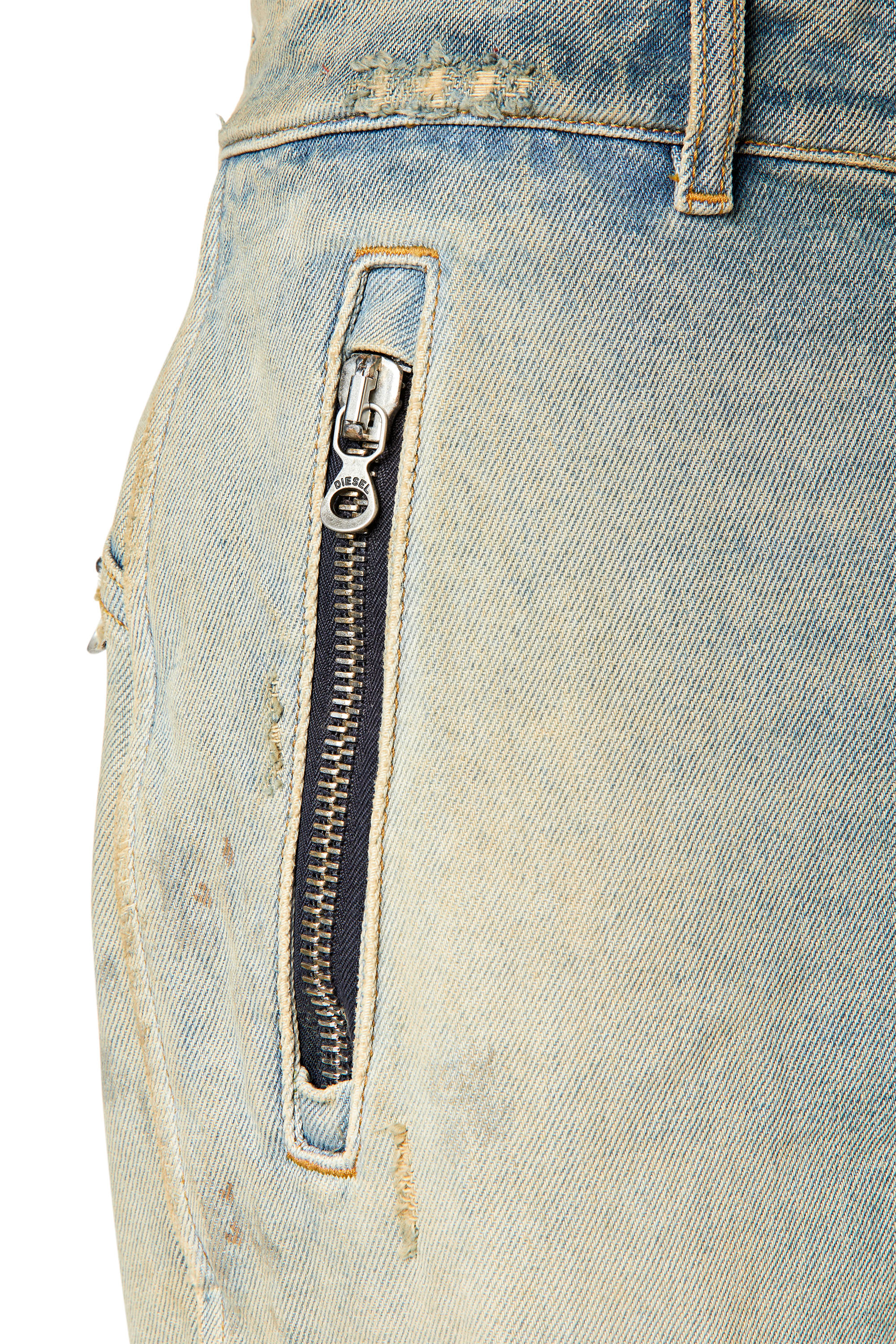Diesel - D-Generate 0ENAV Straight Jeans, Blu Chiaro - Image 3