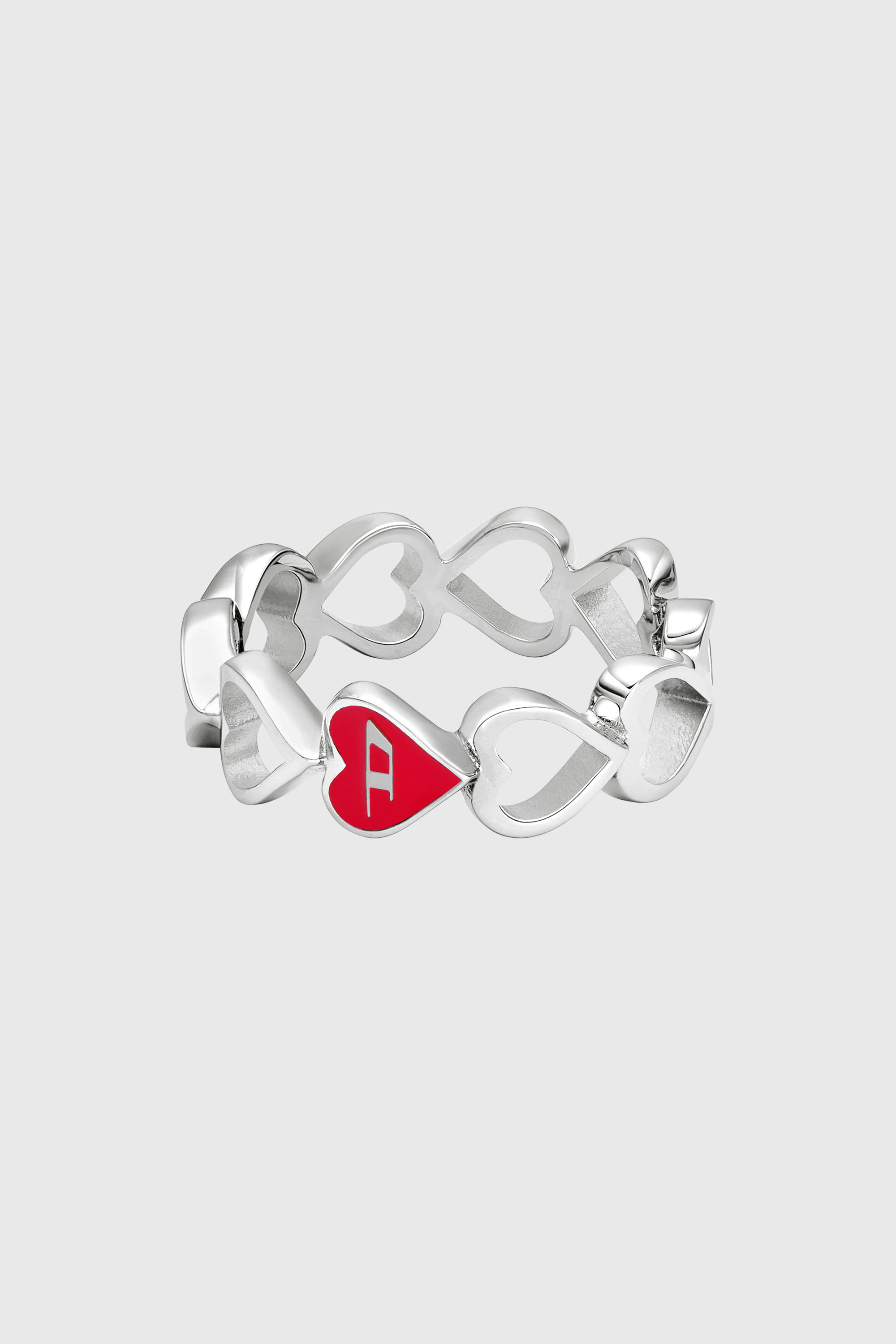 Diesel - DX166940 JEWELLERY, Anello fascia in acciaio inox Unisex in Argento - 2