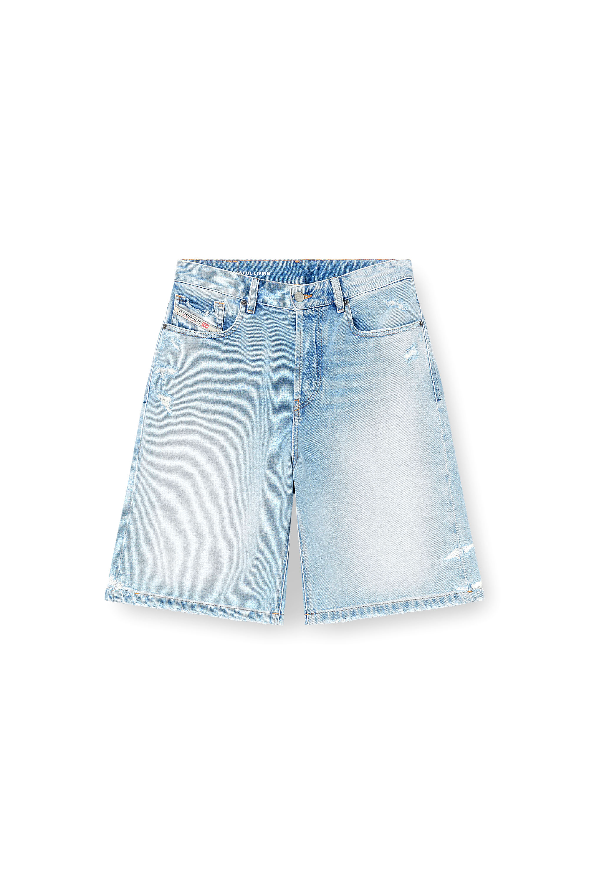Diesel - DE-SIRE-SHORT, Short in denim distressed Donna in ToBeDefined - 3