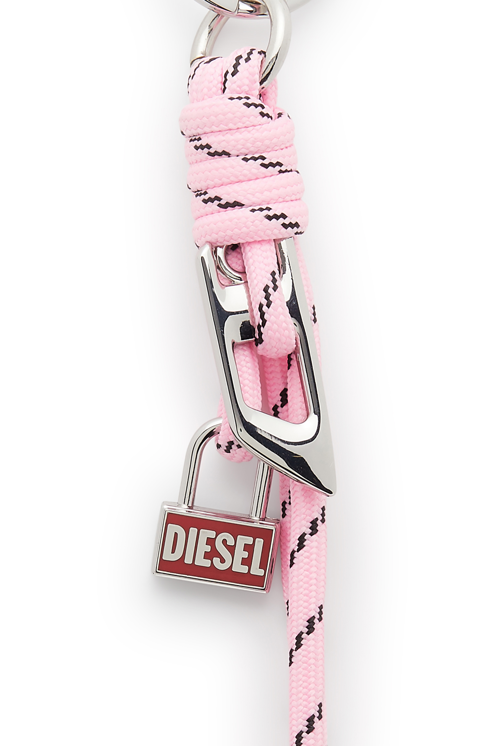 Diesel - ROPE II, Charm in metallo e denim con pendente Diesel Unisex in Rosa - 3