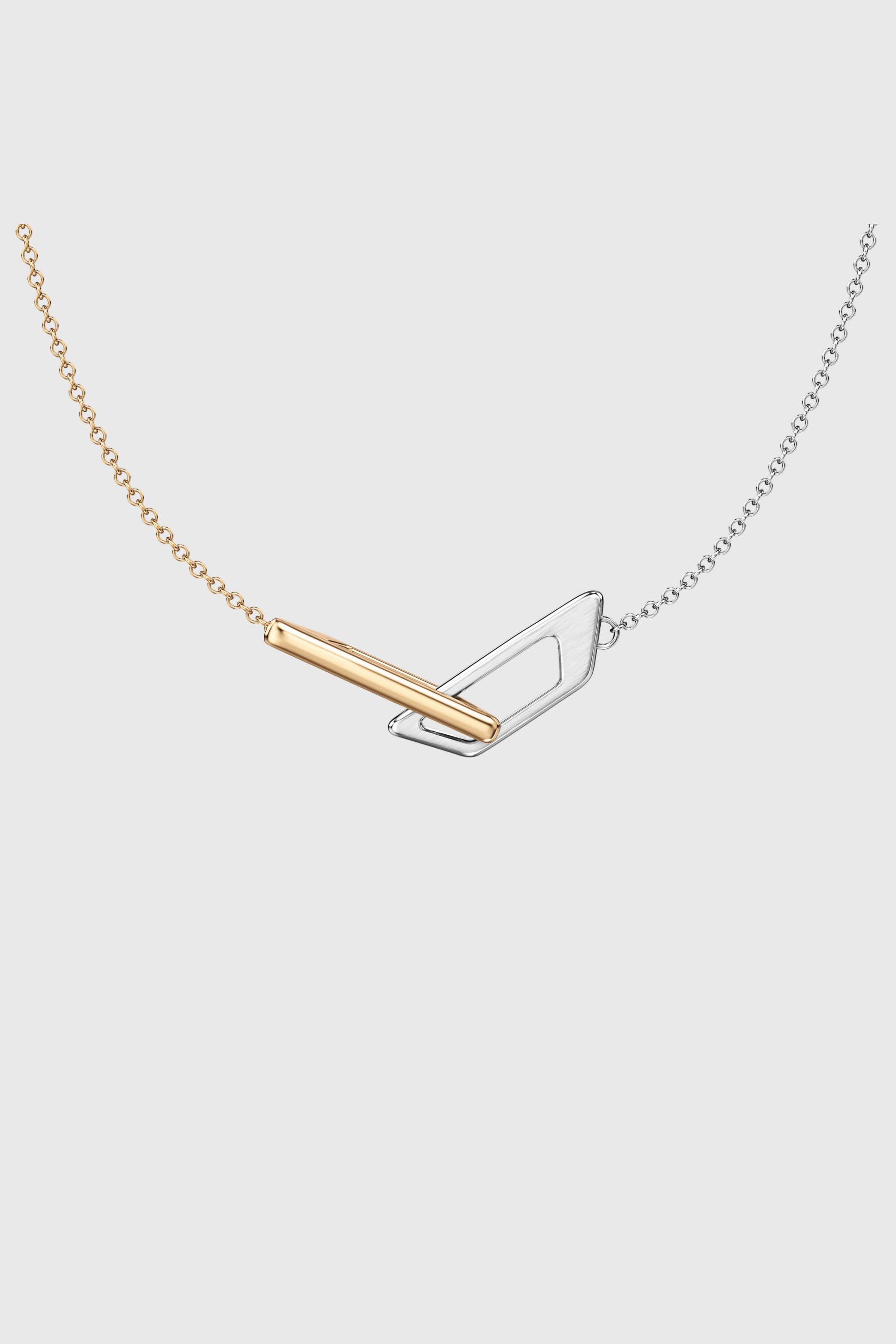 Diesel - DX1687931  JEWELLERY, Collier cha&icirc;ne en acier inoxydable Mixte in Gris argent&eacute; - 2
