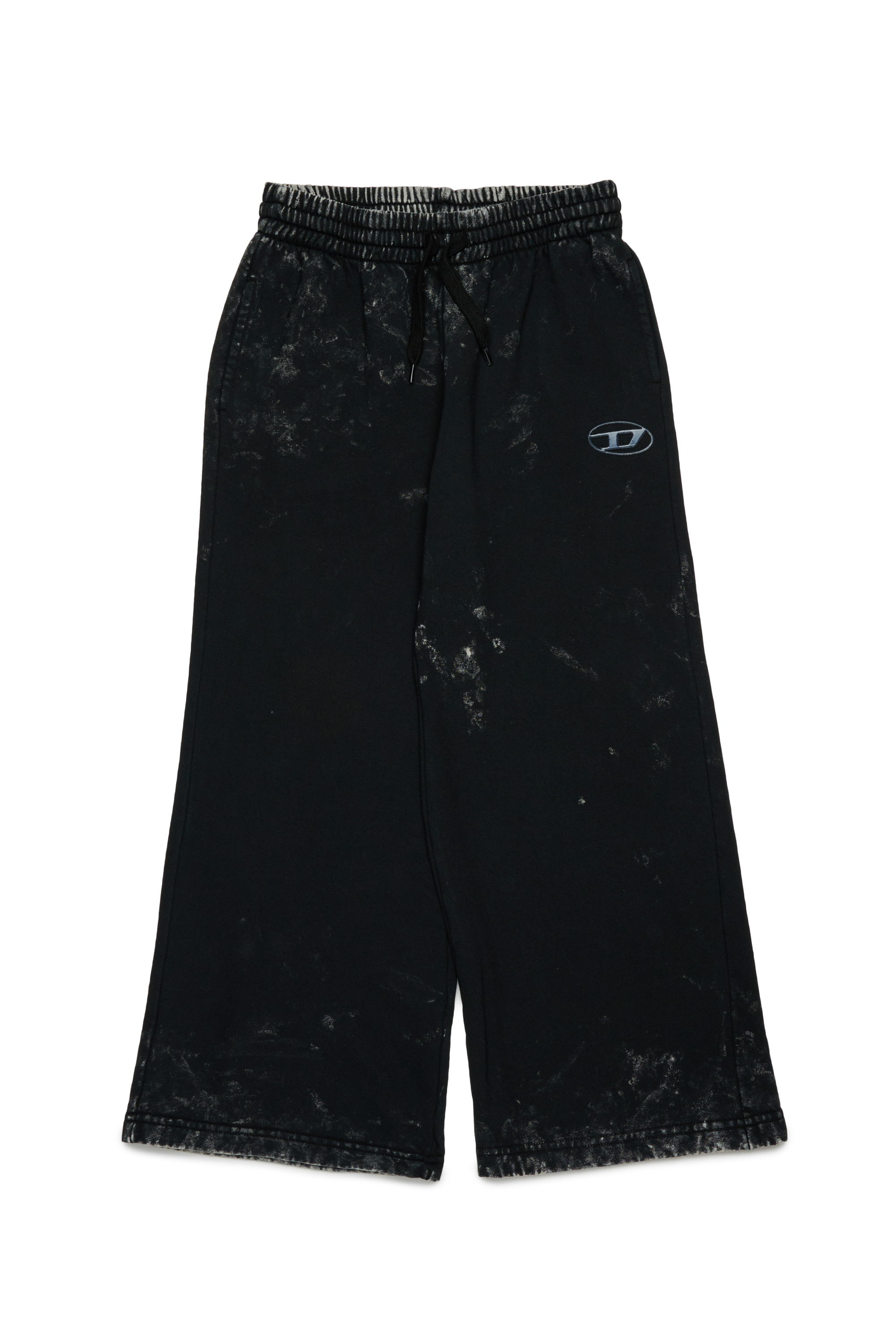 Diesel - PAKTA, Woman's Cotton pants with logo detail in Black - 1