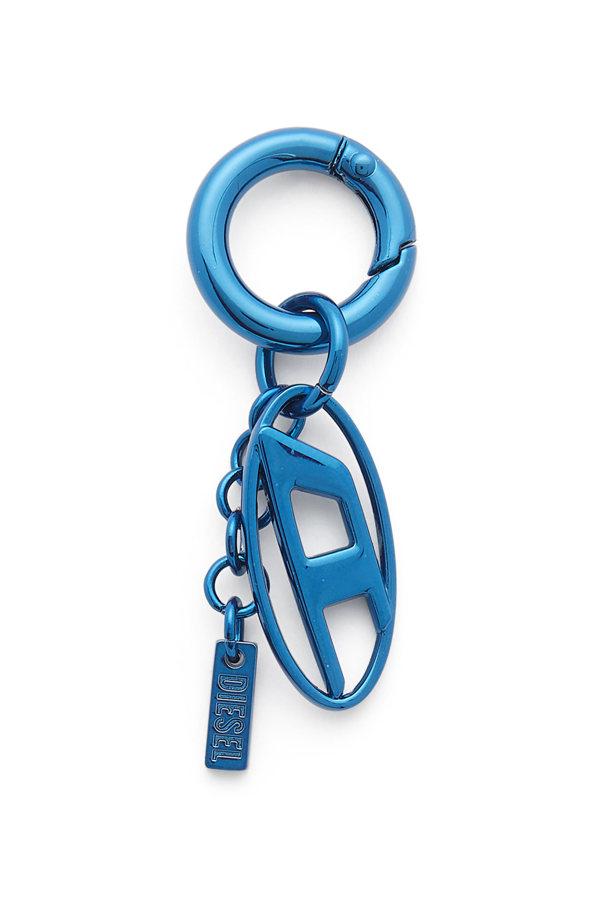 Diesel - CHARM-OVAL D, Charm in metallo con charm Oval D Unisex in Blu - 1