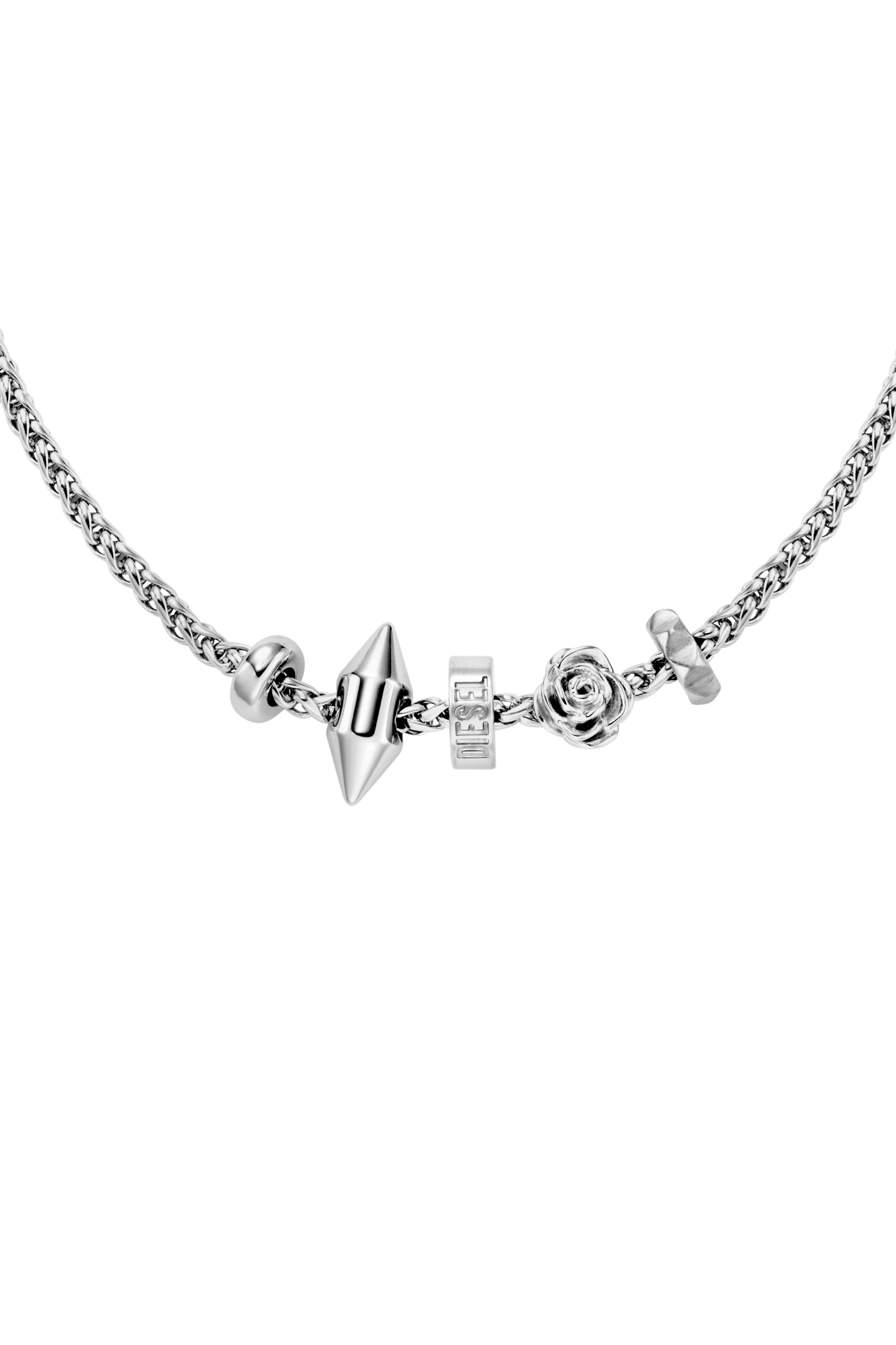 Diesel - DX1623040 JEWELLERY, Collana con ciondolo in acciaio Unisex in Argento - 2
