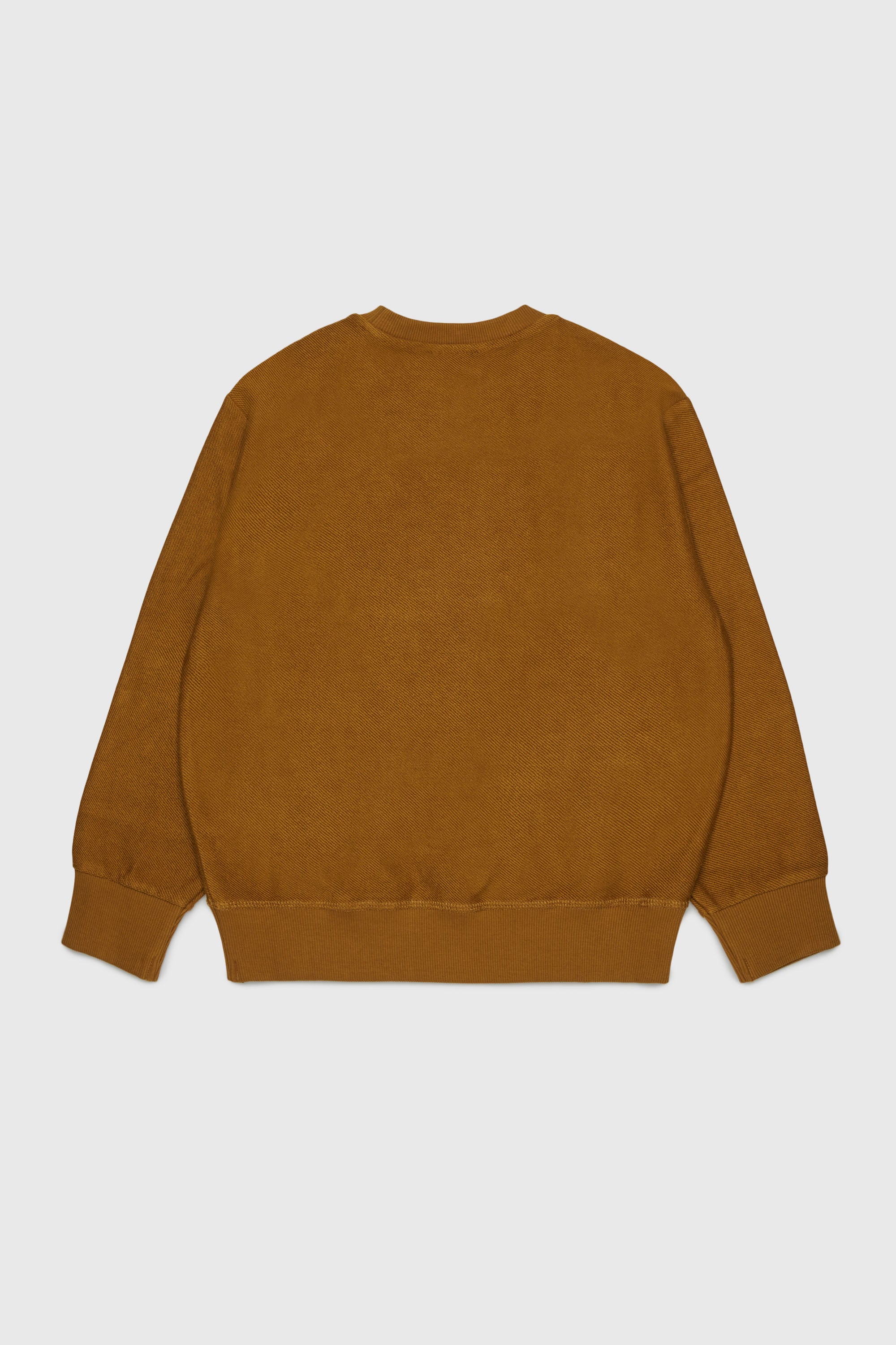 Diesel - SFRIT OVER, Sweatshirt avec rayures et logo Oval D Homme in Marron - 2