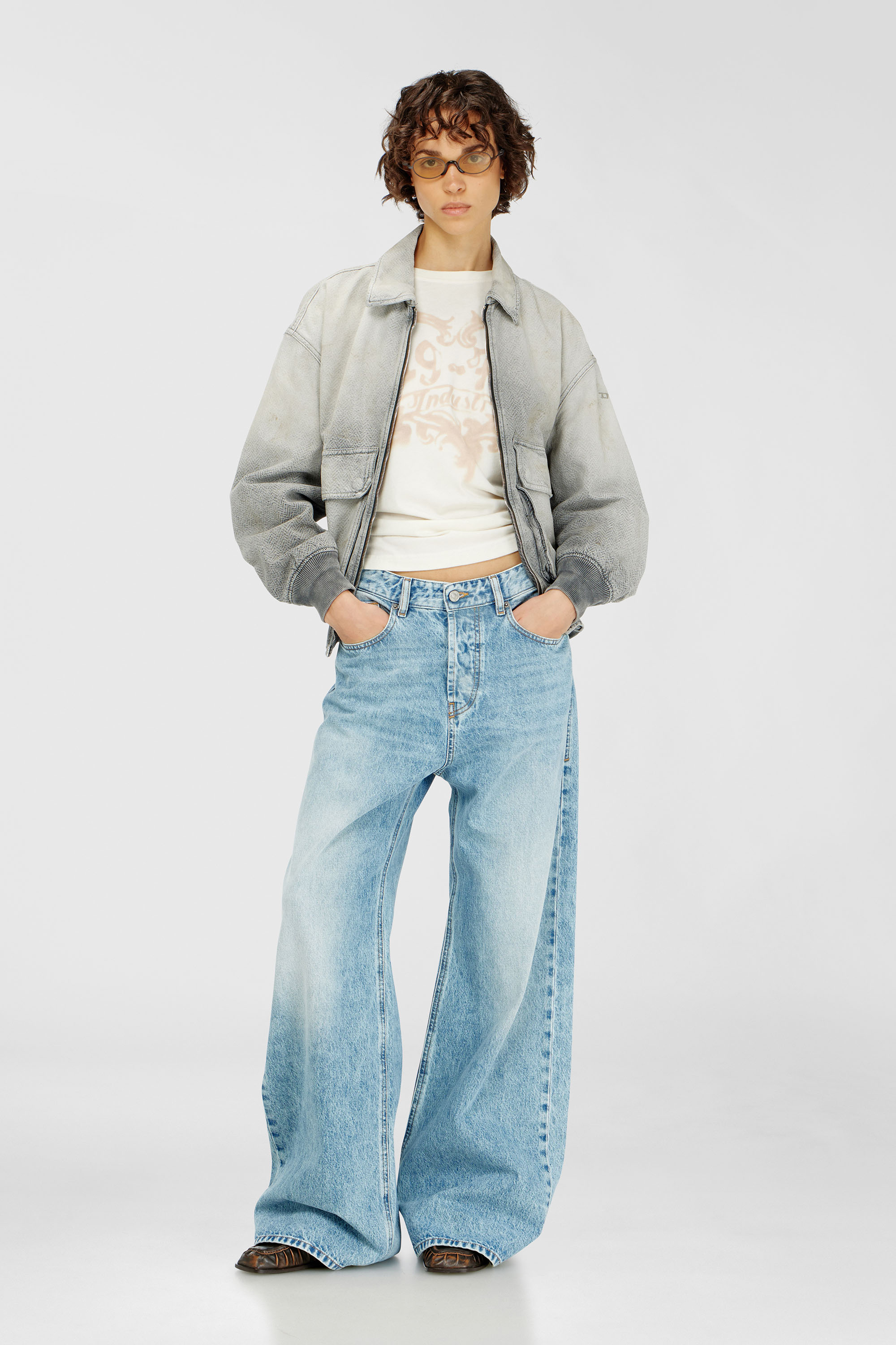 Diesel - Relaxed Jeans 1996 D-Sire 09I29 Unisex, Blu Chiaro - Image 1