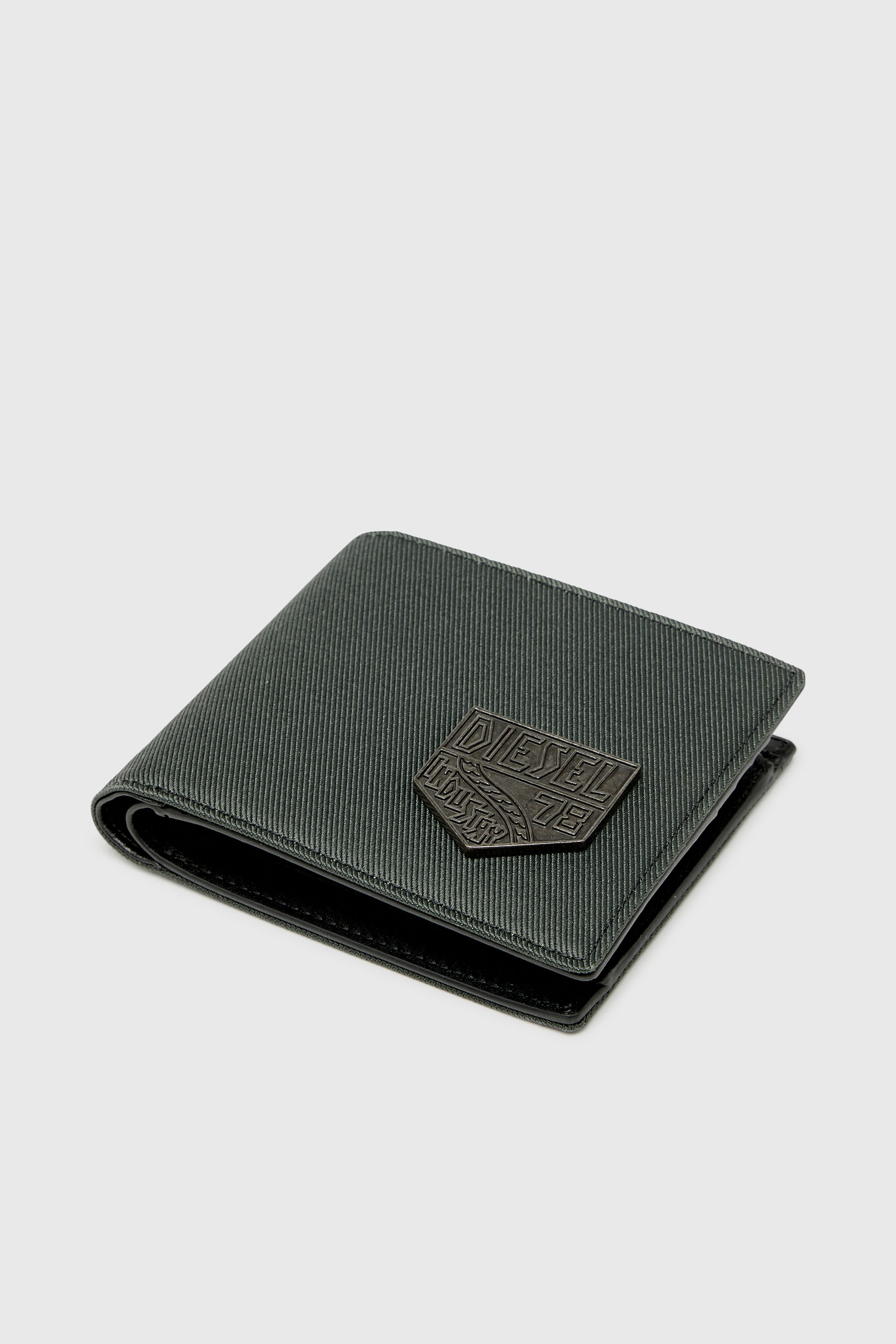 Diesel - D-PACK BI FOLD COIN 3D, Herren Kleine Bi-Fold mit Diesel patch in Gr&uuml;n - 4