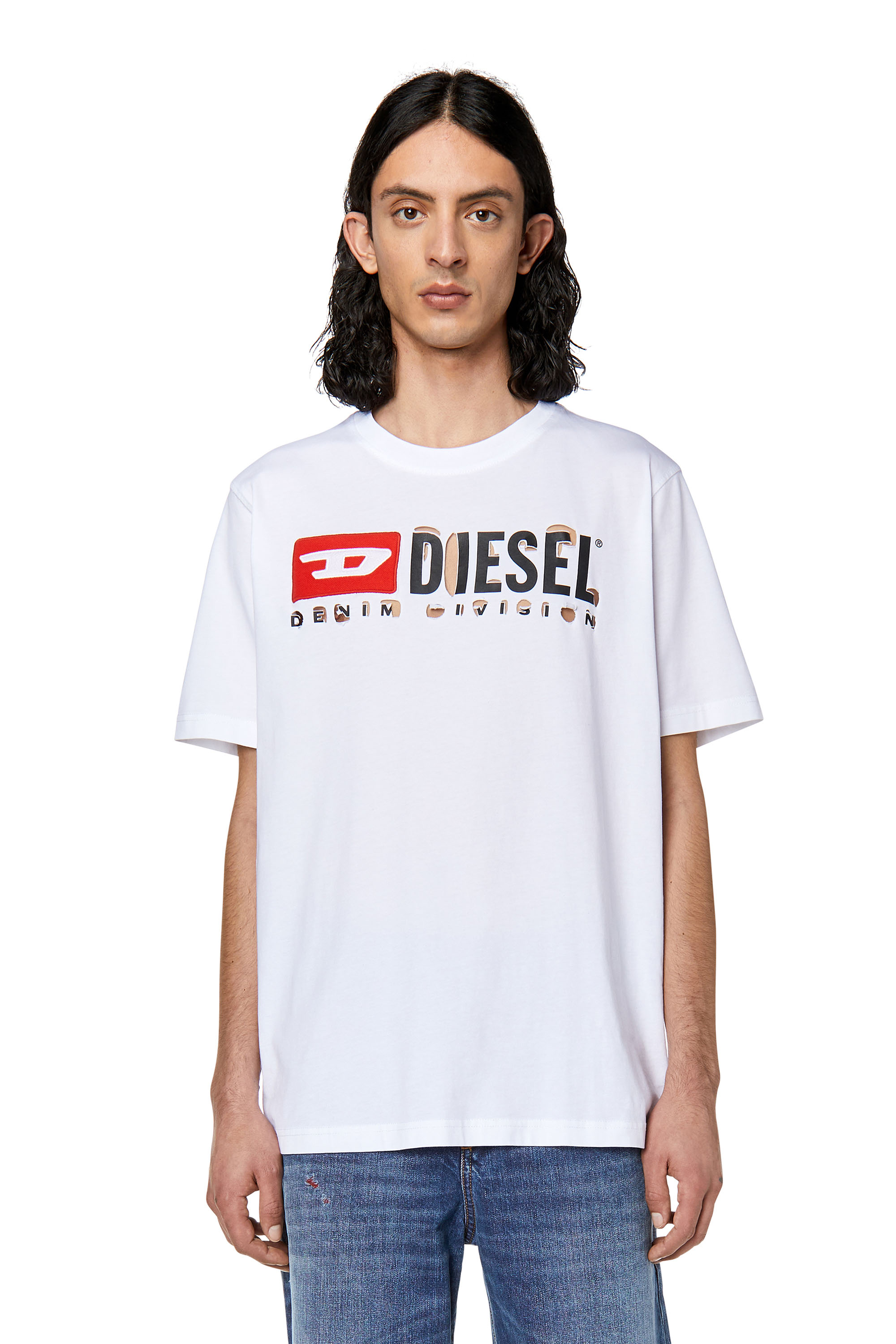 Diesel - T-JUST-DIVSTROYED, Weiß - Image 1