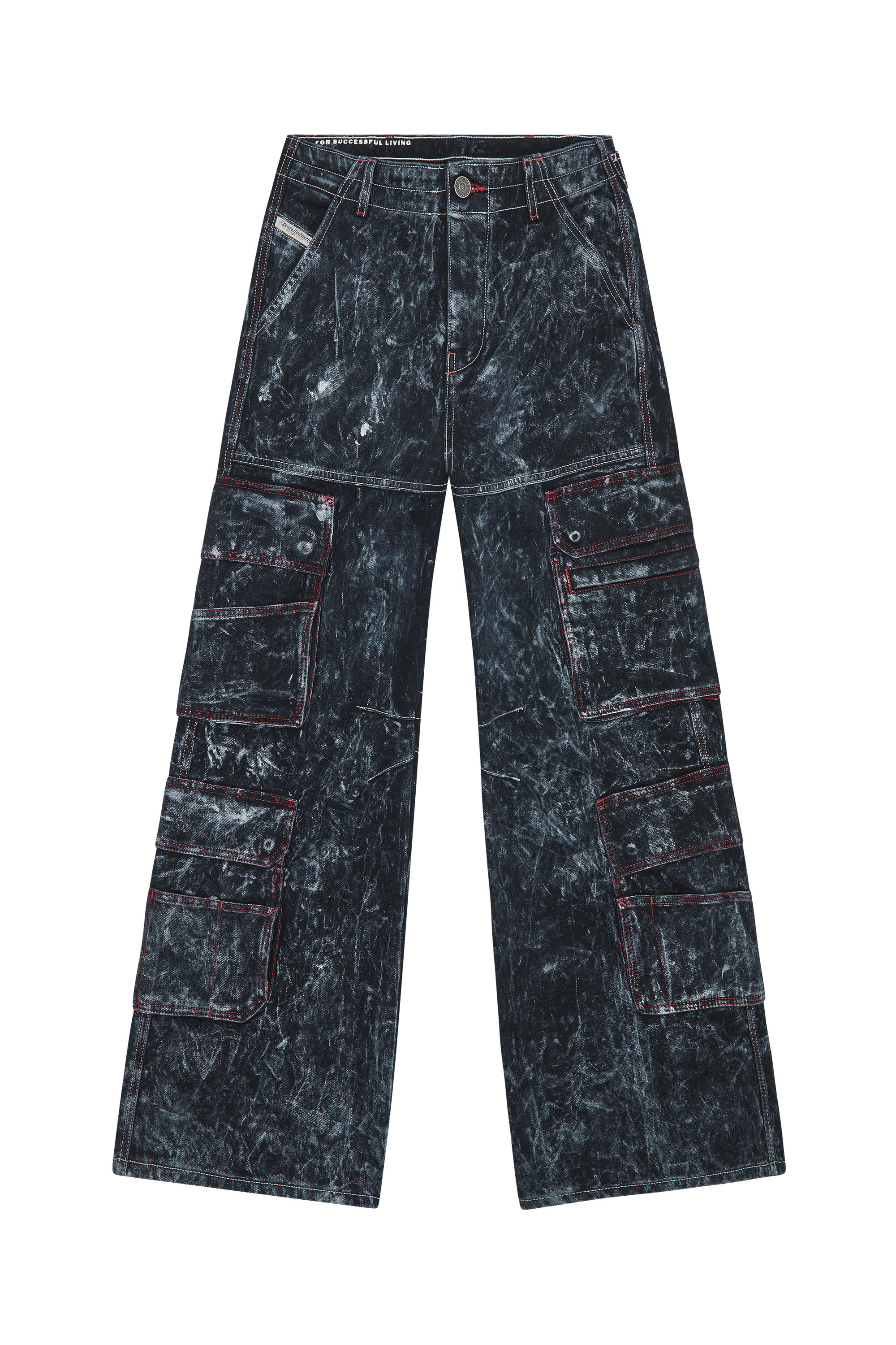 Diesel - D-Sire 0EMAC Straight Jeans, Noir/Gris foncé - Image 3