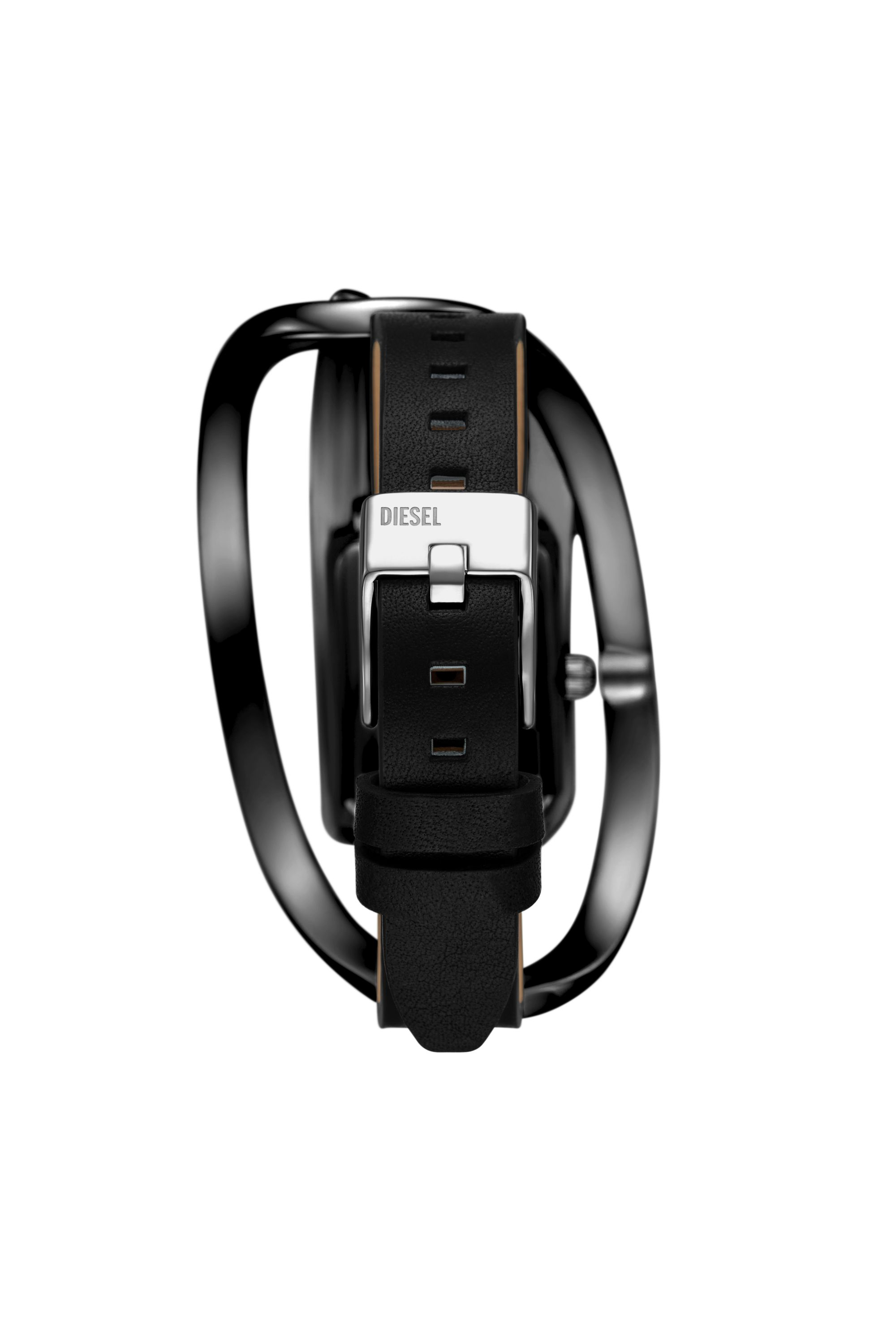 Diesel - DZ5629 WATCH, Montre Wrap-D en cuir noir Femme in Noir - 2