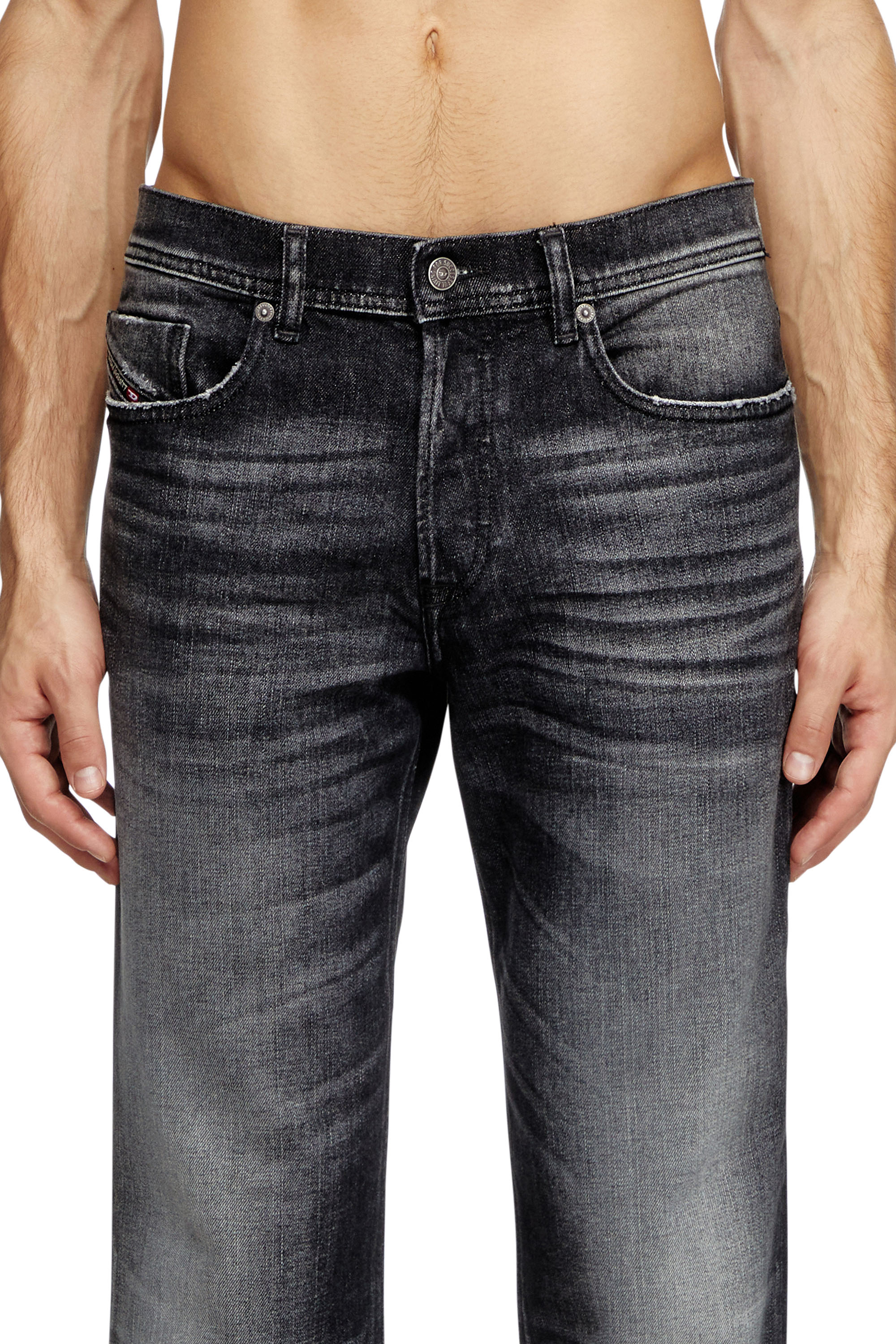 Diesel - Regular Jeans 2023 D-Finitive 09L50 Uomo, Nero/Grigio scuro - Image 3