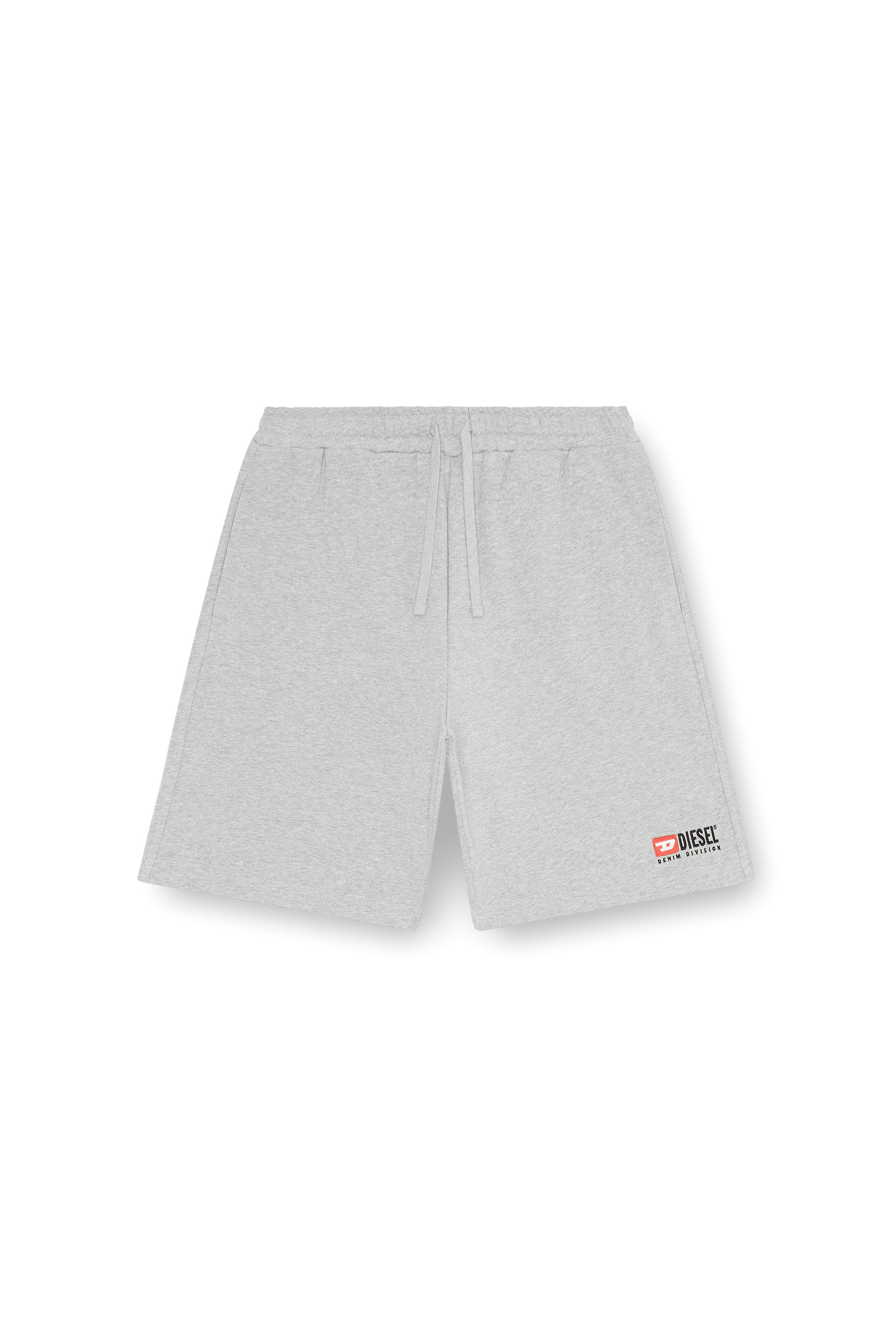 Diesel - P-CROWN-DIV, Homme Short de survêtement avec logo brodé in Gris - Image 3