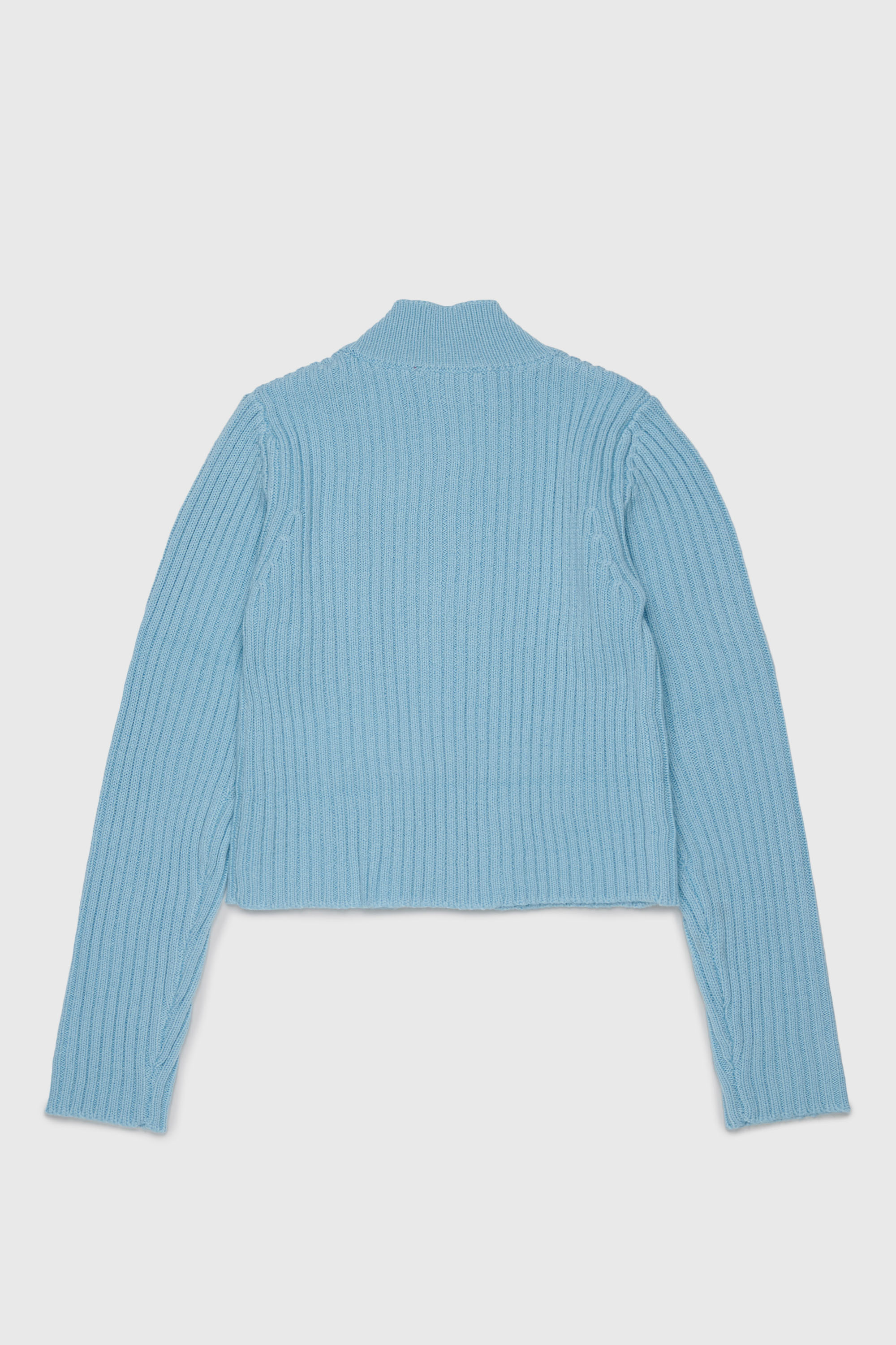 Diesel - KAMMY, Cardigan zip in misto lana con tasche Donna in Blu - 2