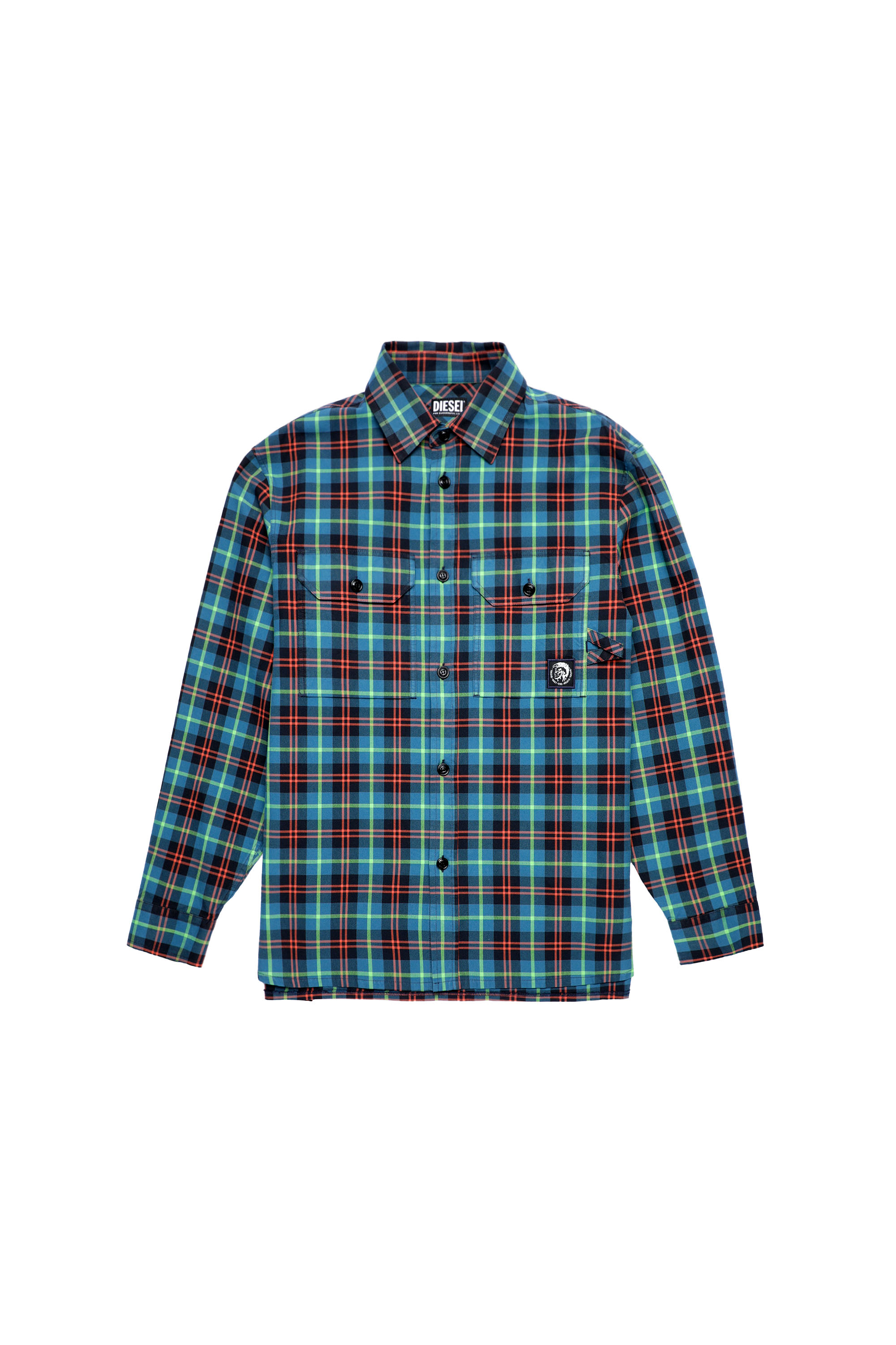 S-JESS-CHECK, Blau/Rot - Hemden
