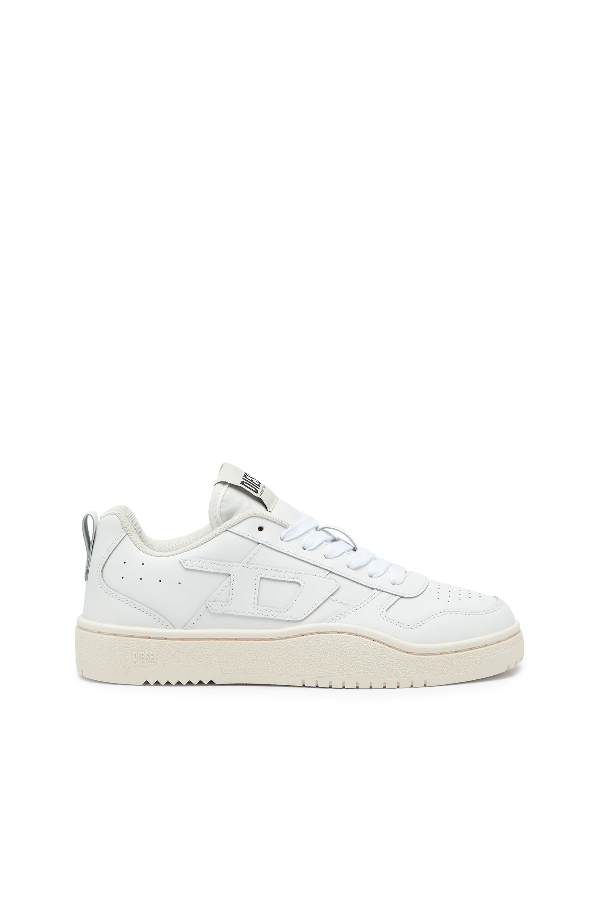 Diesel - S-UKIYO V2 LOW, S-Ukiyo Low-Sneakers basses en cuir et nylon Homme in Blanc - 1
