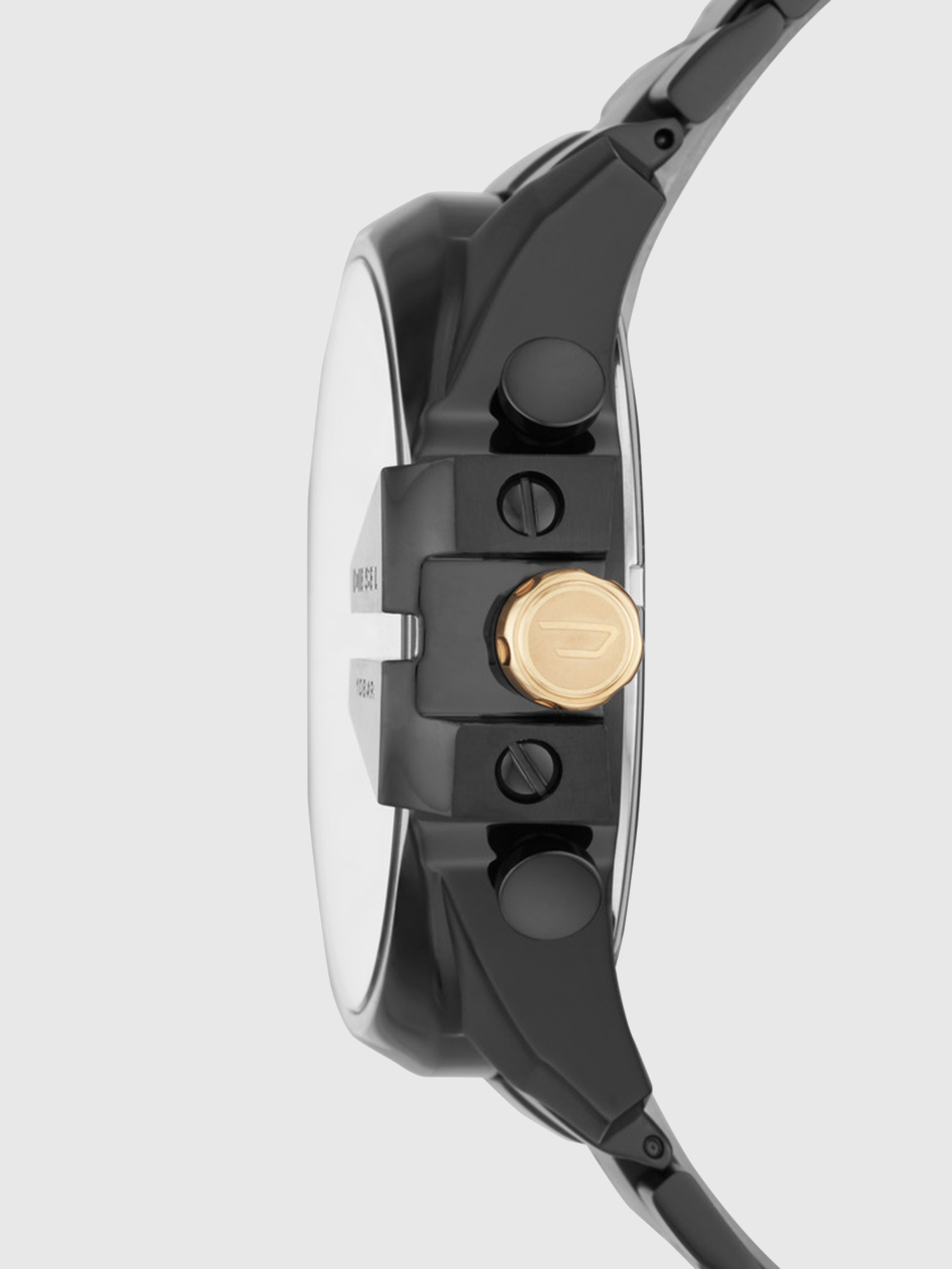 Diesel - DZ4479, Herren Mega Chief Uhr mit grauem Ziffernblatt und Diesel-Logo, 51&nbsp;mm in Schwarz - 2