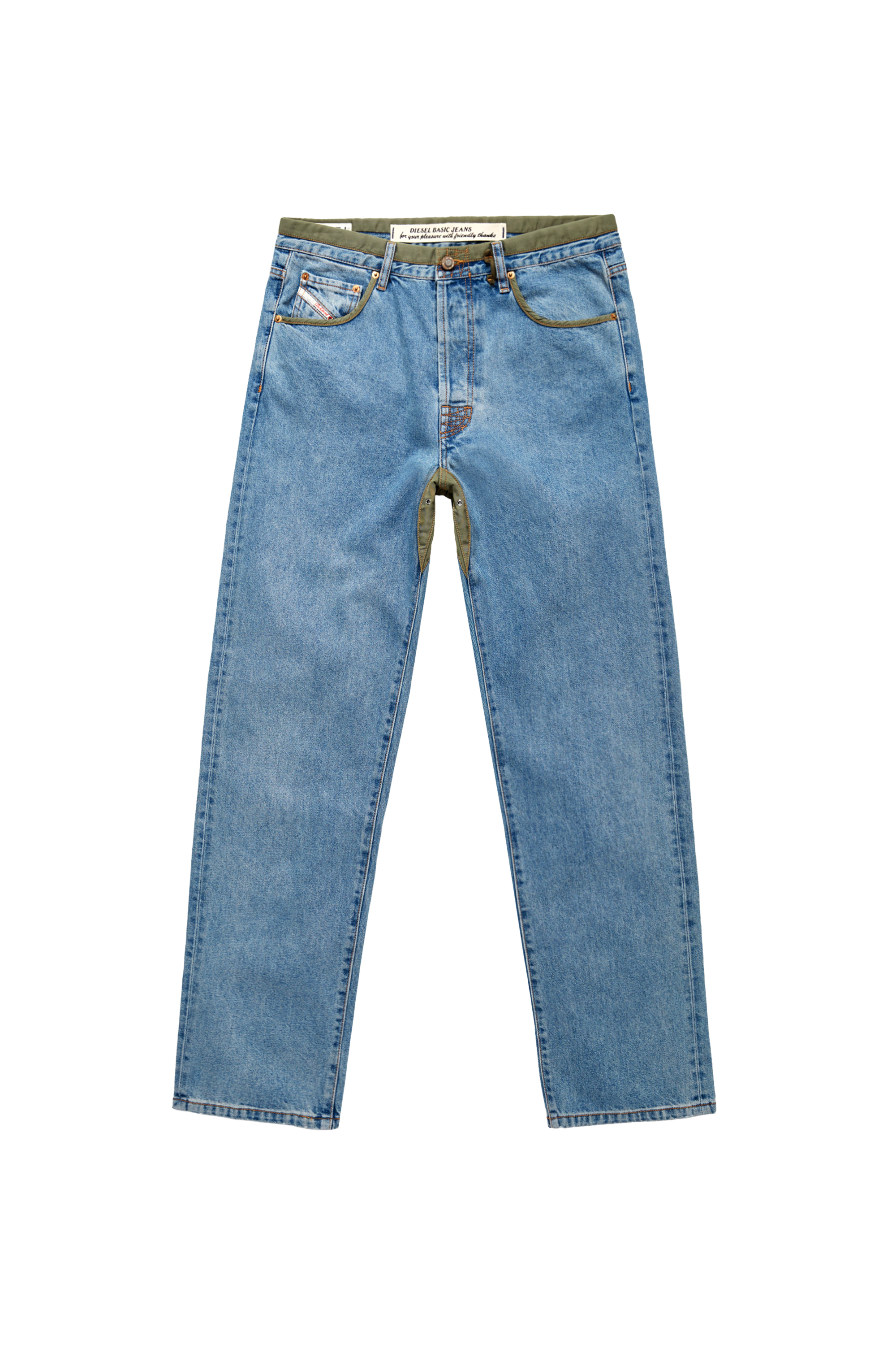 Diesel - DxD-P3 0CBBI Straight Jeans, Bleu Clair - Image 5
