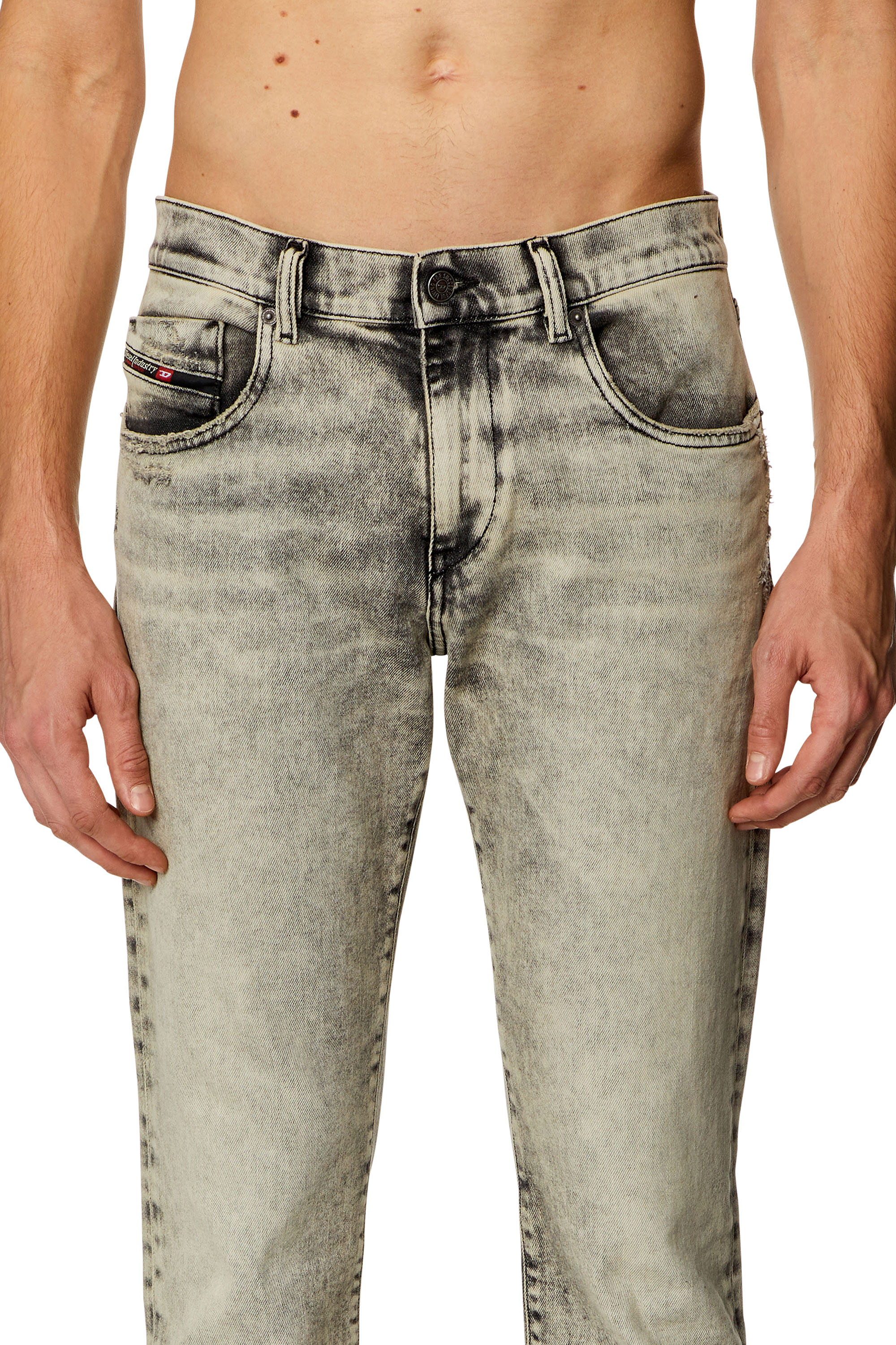 Diesel - Slim Jeans 2019 D-Strukt 09H56, Grigio - Image 4