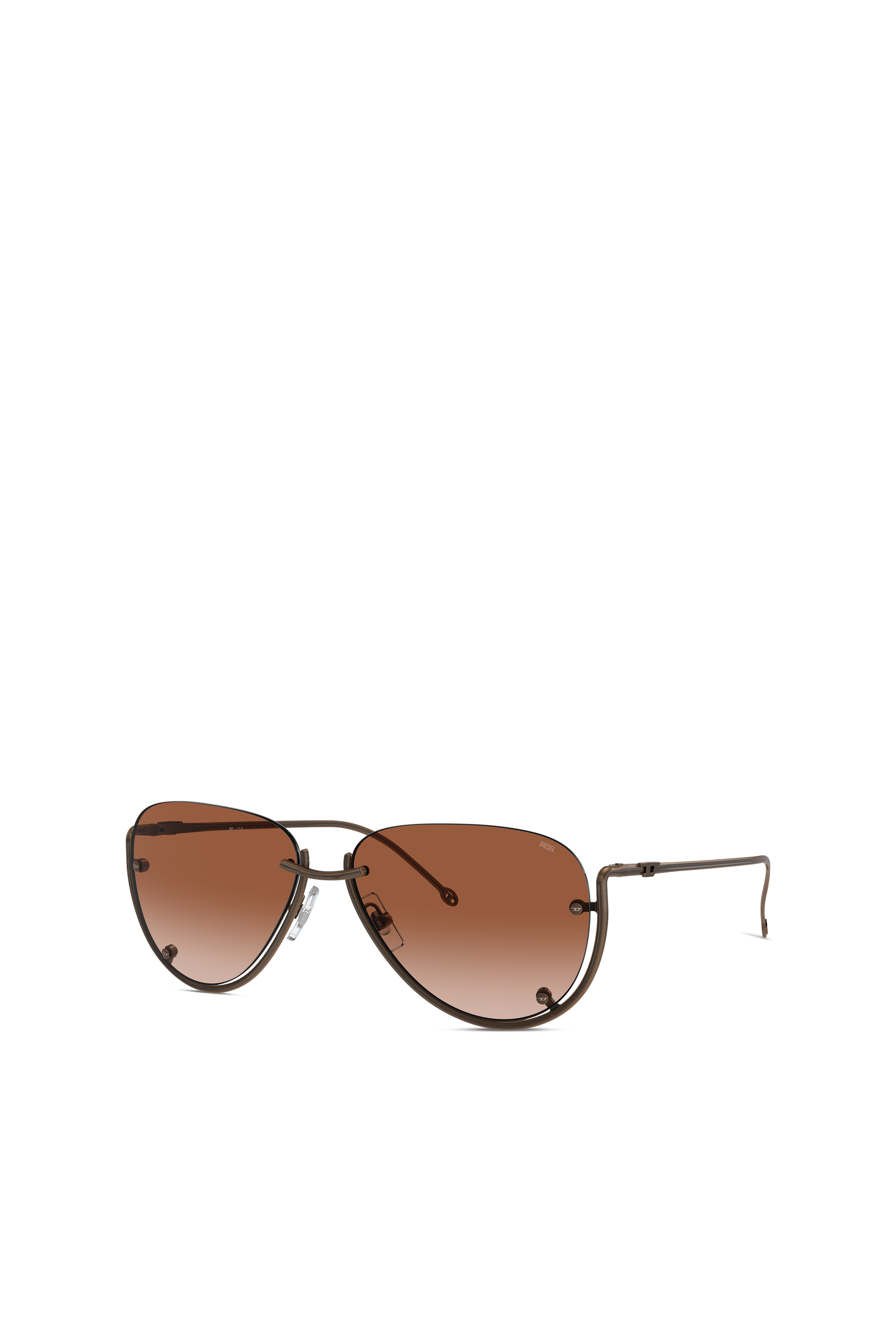 Diesel - 0DL1003, Lunettes de soleil de modèle pilote Mixte in Marron - 5
