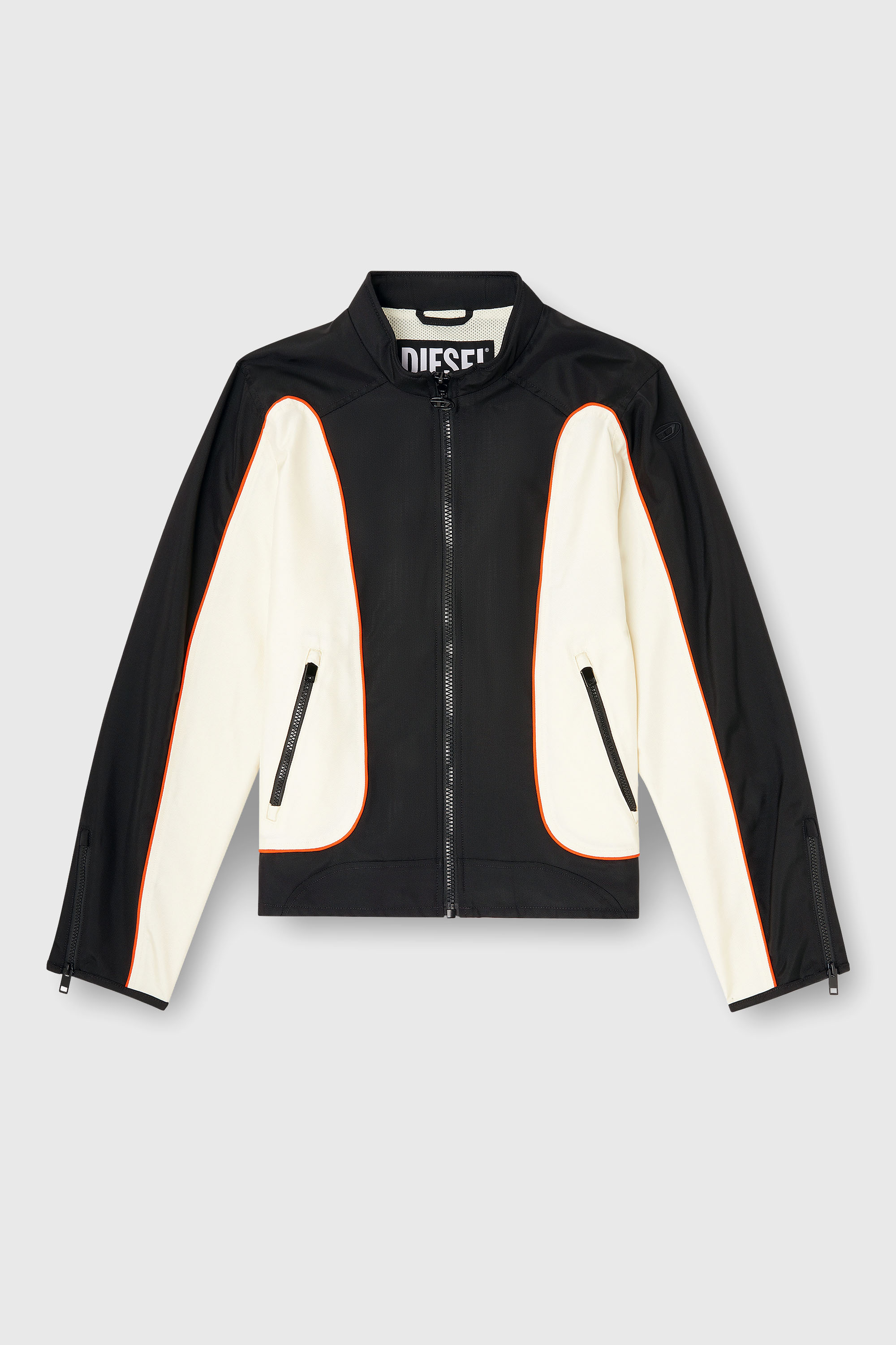 Diesel - J-BLINK-WRD, Giacca in nylon con color block e dettagli a profilo Uomo in Multicolor - 2