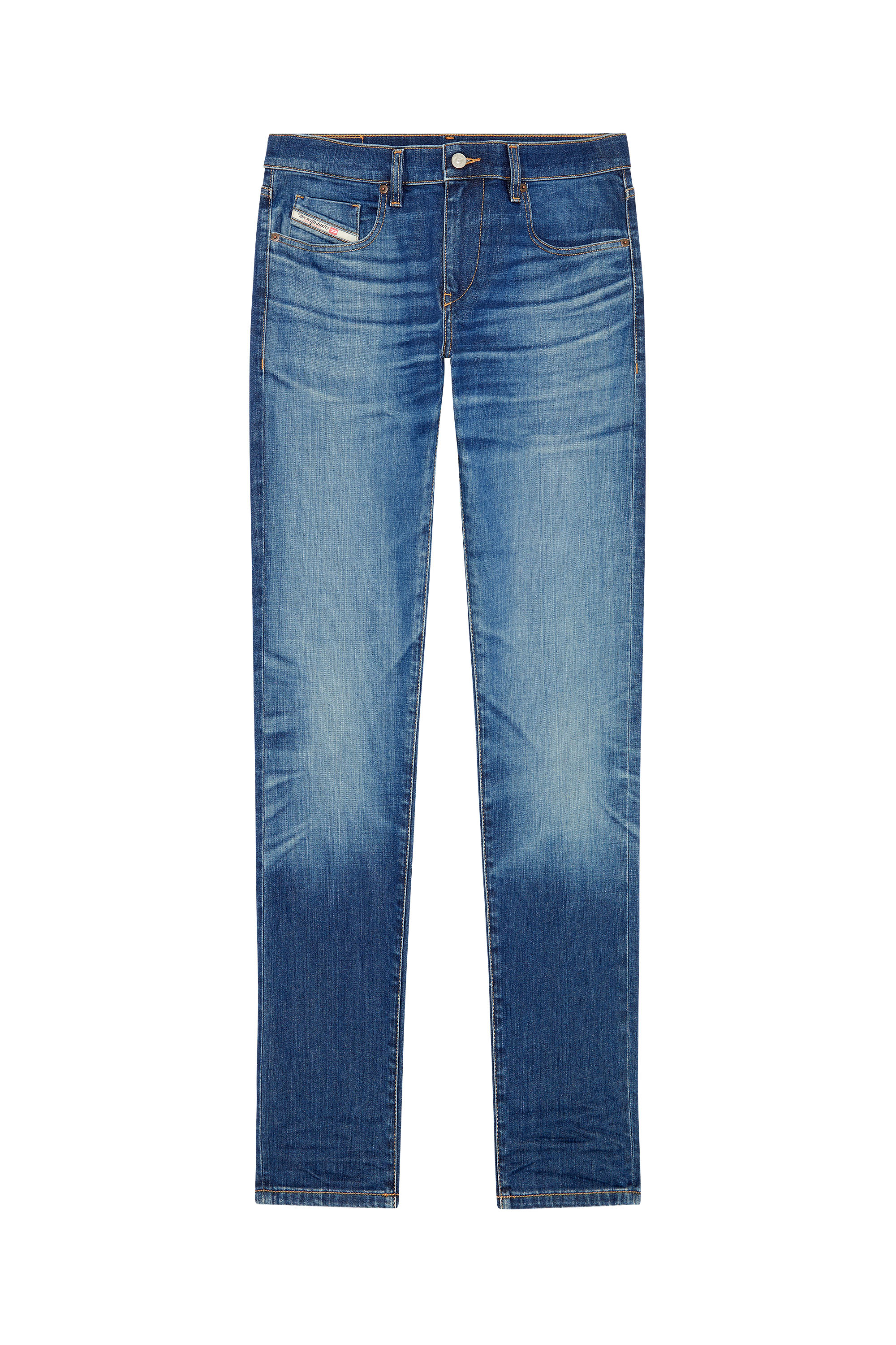 Diesel - 2019 D-STRUKT 0NFAN Slim Jeans, Blu Chiaro - Image 6
