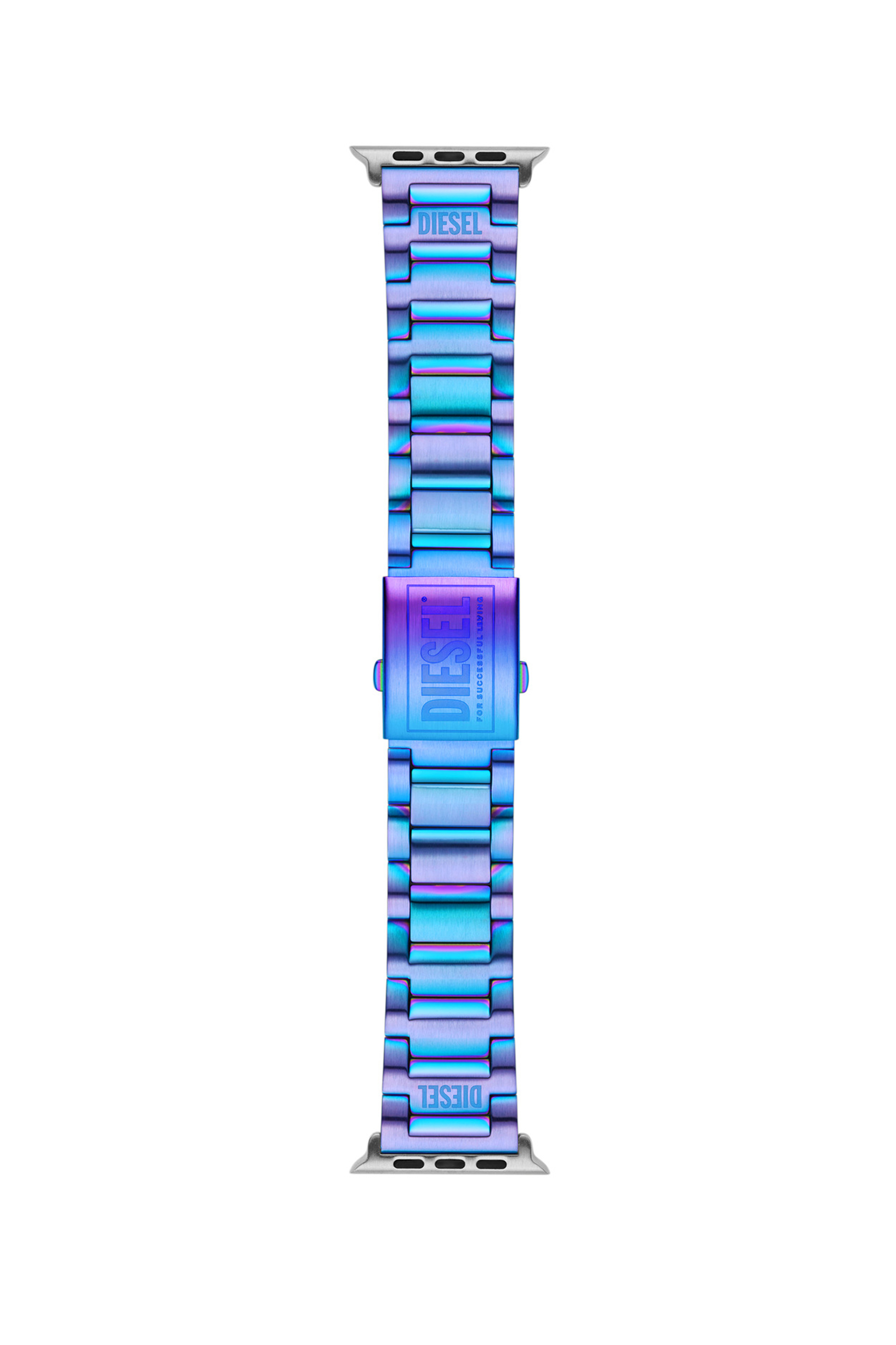 Diesel - DSS007, Unisex Edelstahlband mit Apple Watch®, 42-mm, 44-mm, 45-mm in Blau - 1