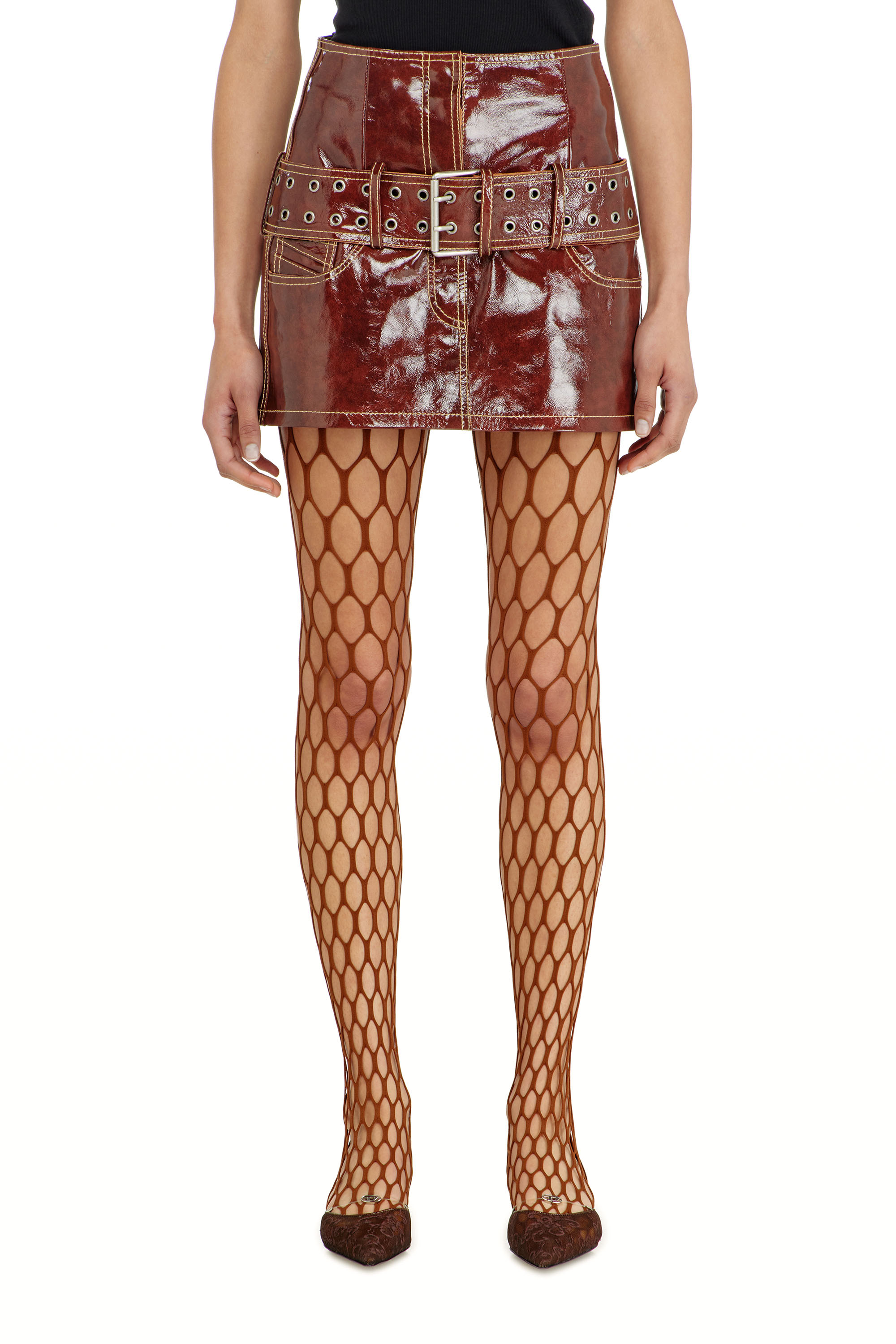 Diesel - L-EVANT, Minigonna in vernice con cintura Donna in ToBeDefined - 2