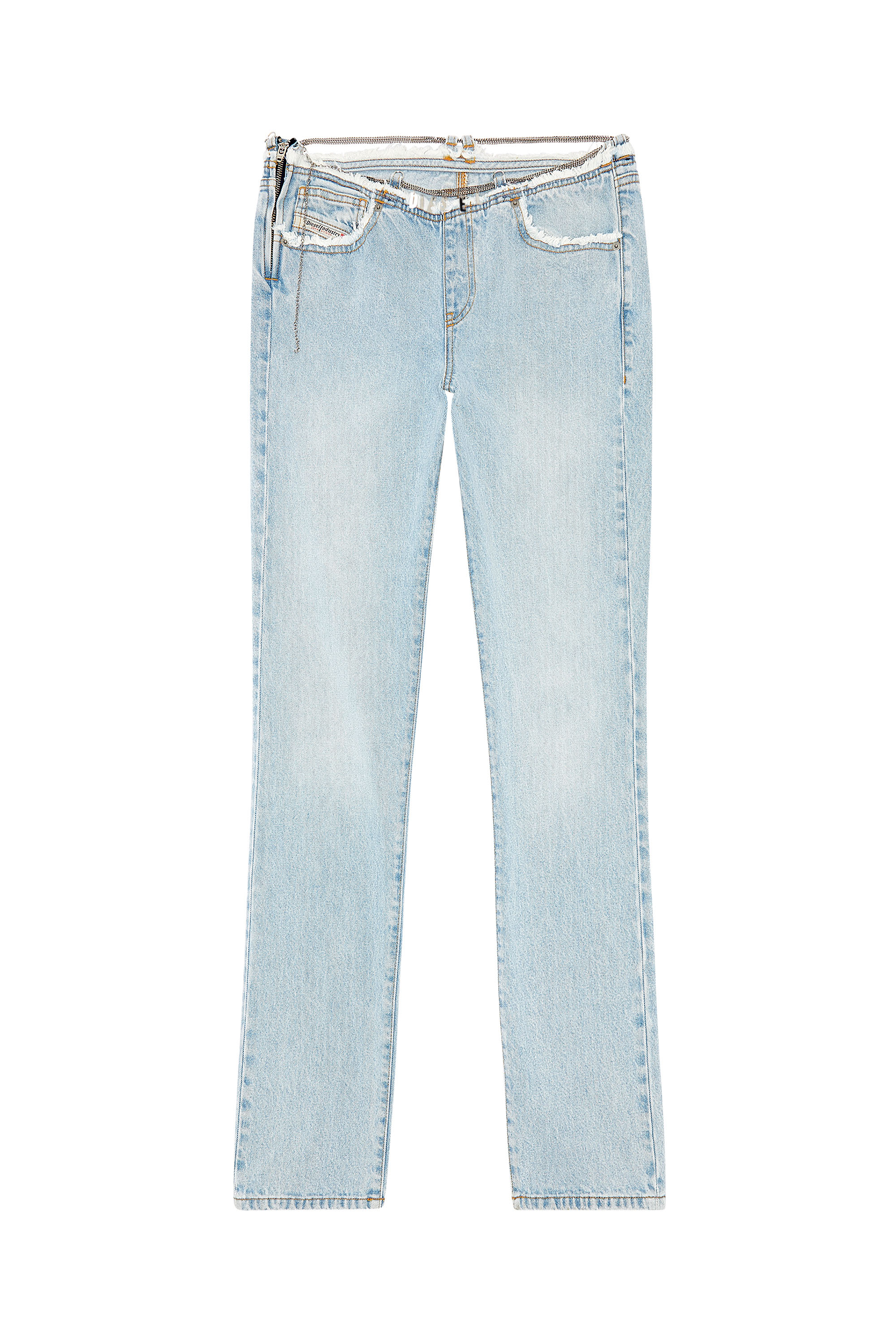Diesel - Straight Jeans 2002 0NLAA, Blu Chiaro - Image 6